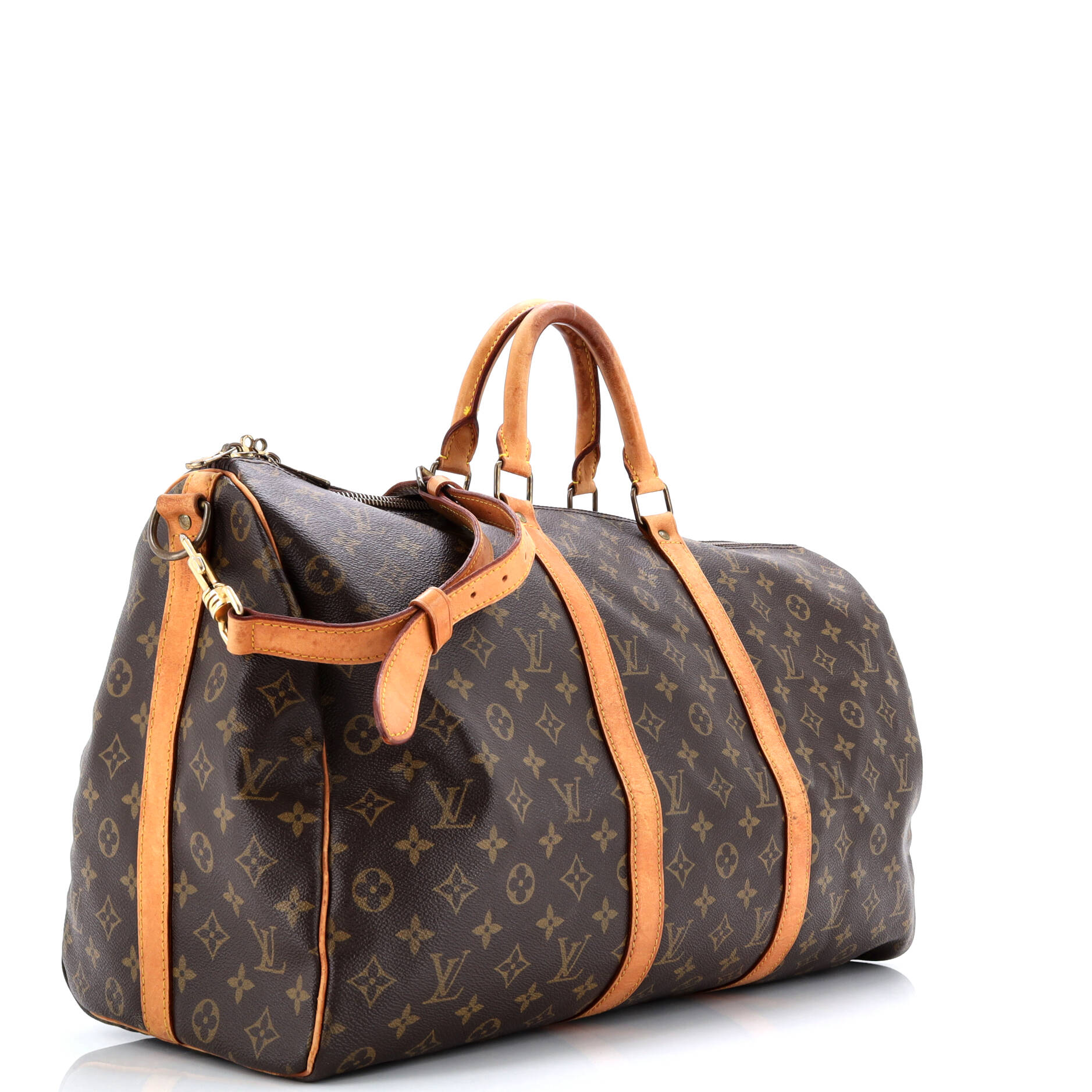 Pre-Loved Louis Vuitton Keepall Bandouliere Bag Monogram Canvas 50 - Image 2