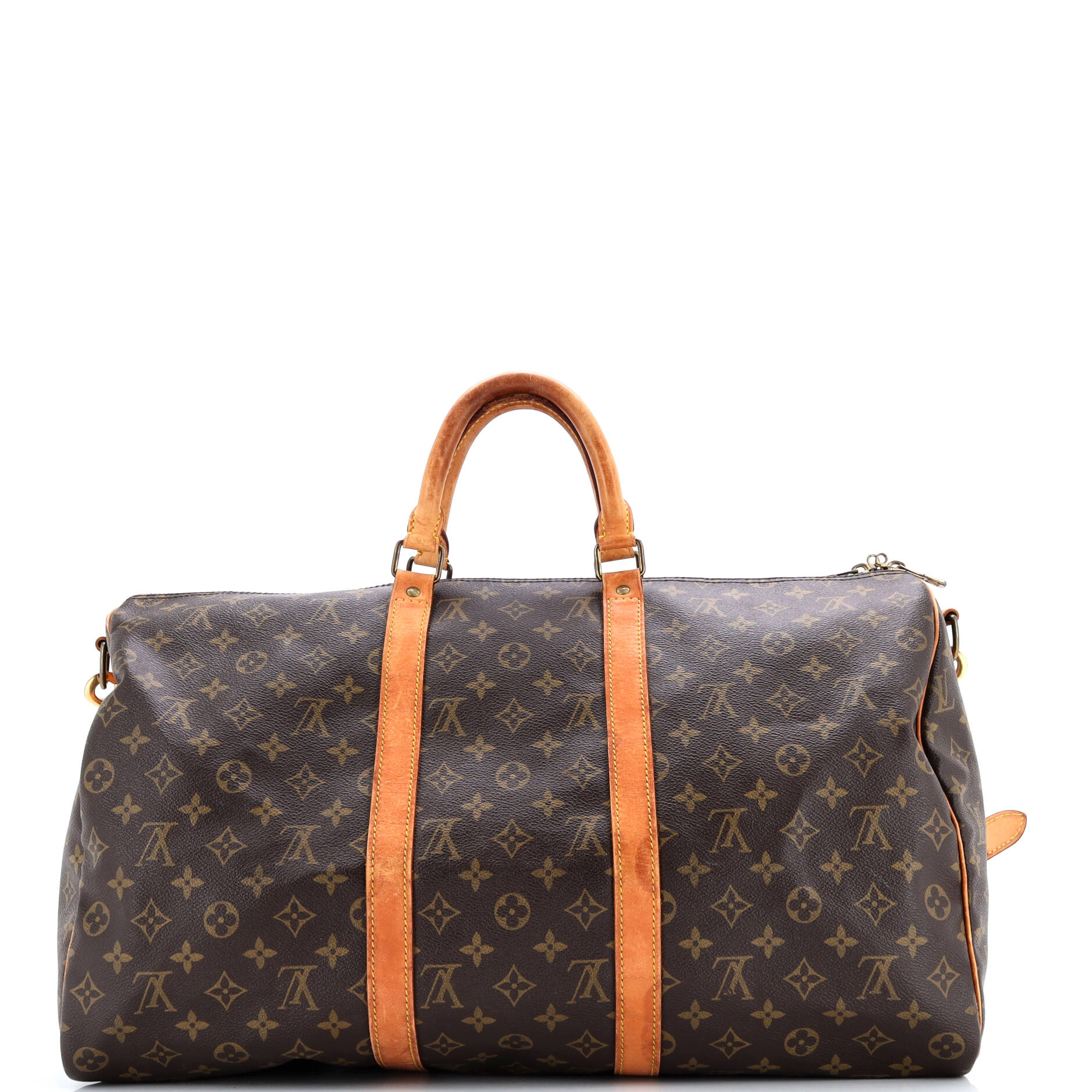 Pre-Loved Louis Vuitton Keepall Bandouliere Bag Monogram Canvas 50 - Image 3
