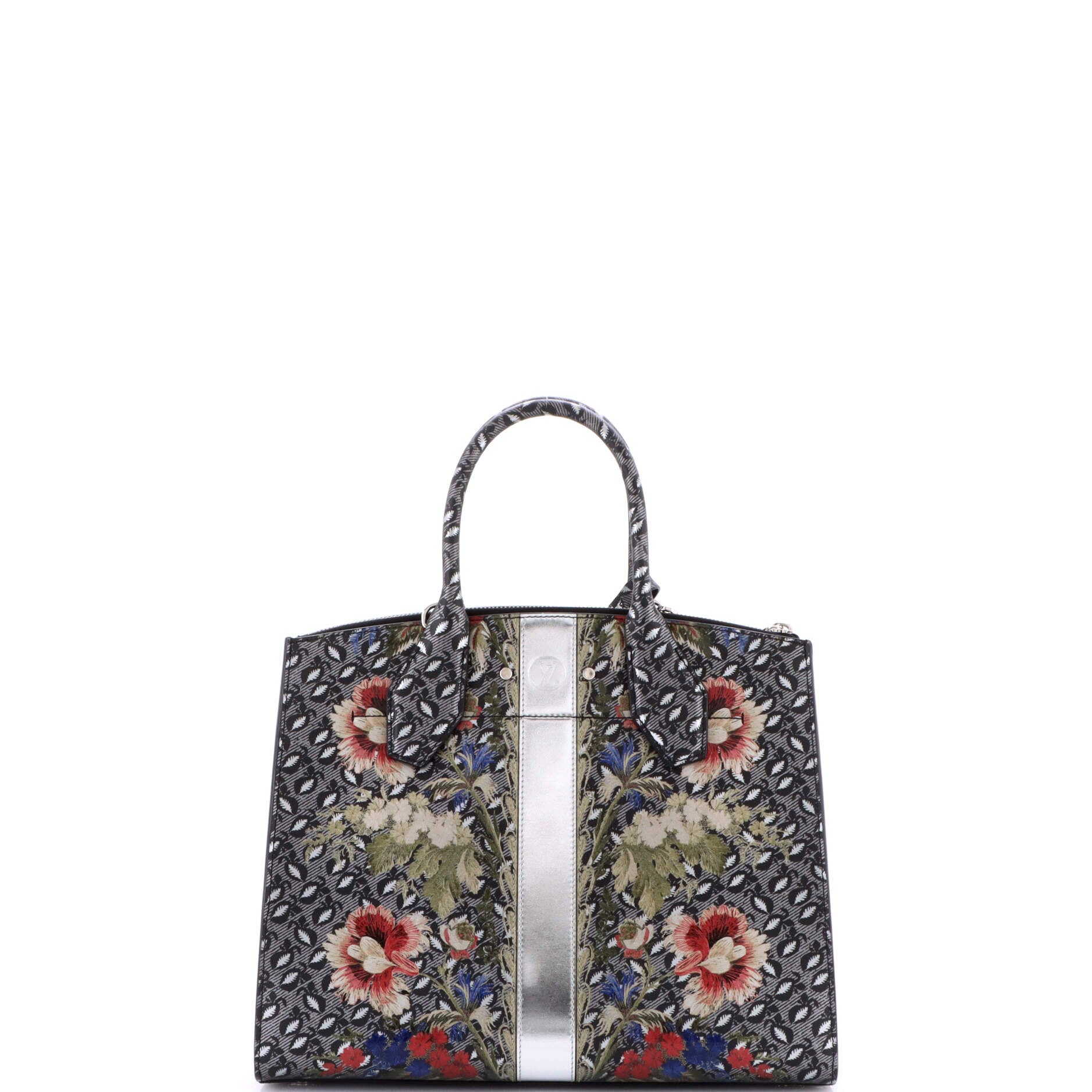 Pre-Loved Louis Vuitton City Steamer Handbag Floral Printed Epi Leather MM - Image 3