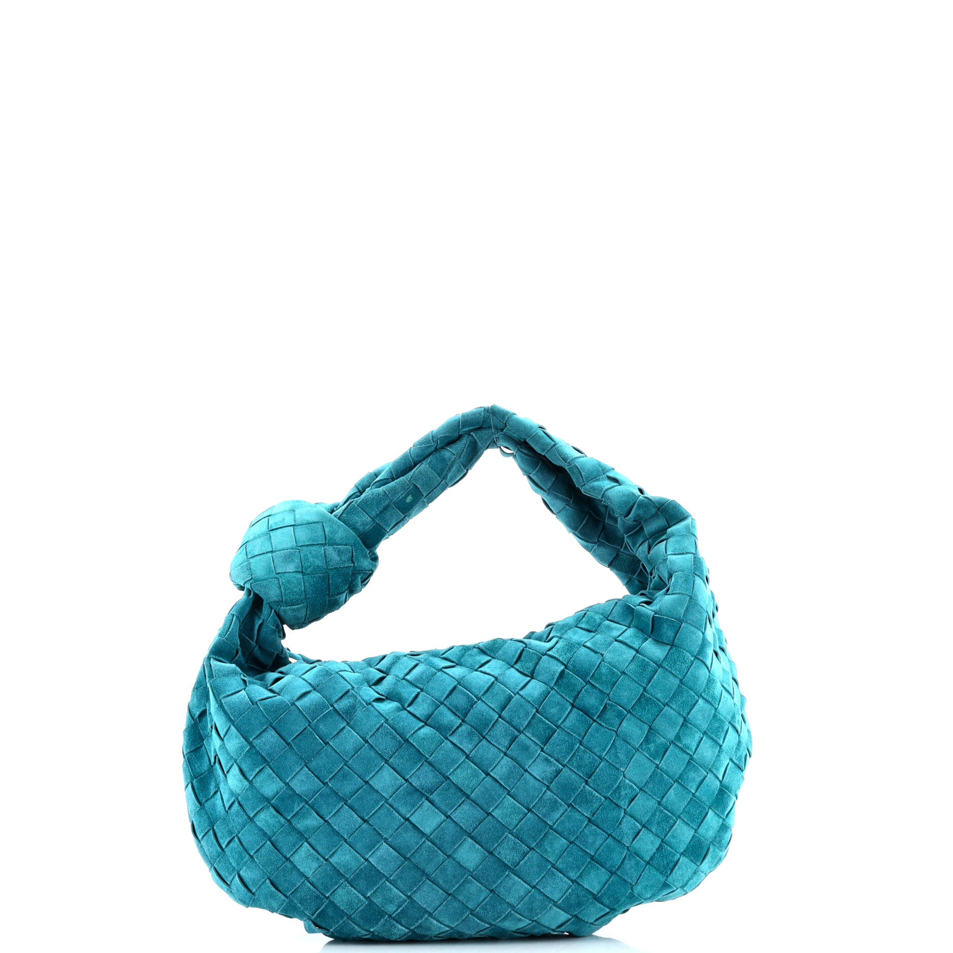 Pre-Loved Bottega Veneta BV Jodie Hobo Intrecciato Suede Teen