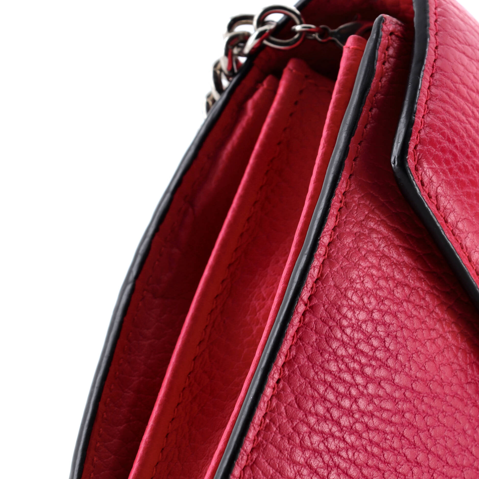 Pre-Loved Gucci Dionysus Chain Wallet Leather with Embellished Detail Small - Image 6