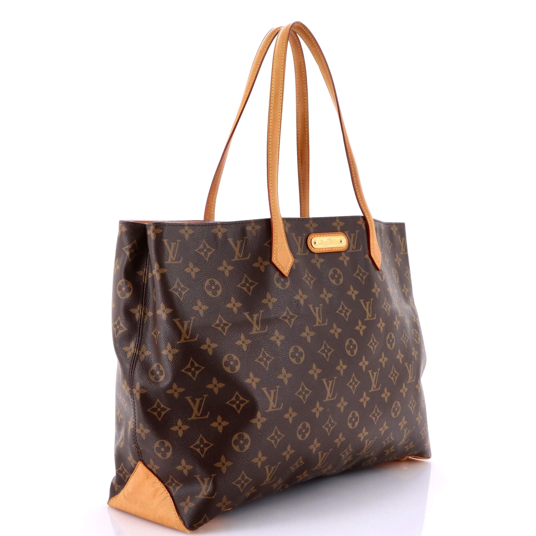Pre-Loved Louis Vuitton Wilshire Handbag Monogram Canvas GM - Image 2