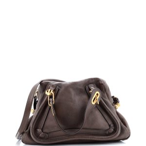 Pre-Loved Chloe Paraty Top Handle Bag Leather Medium
