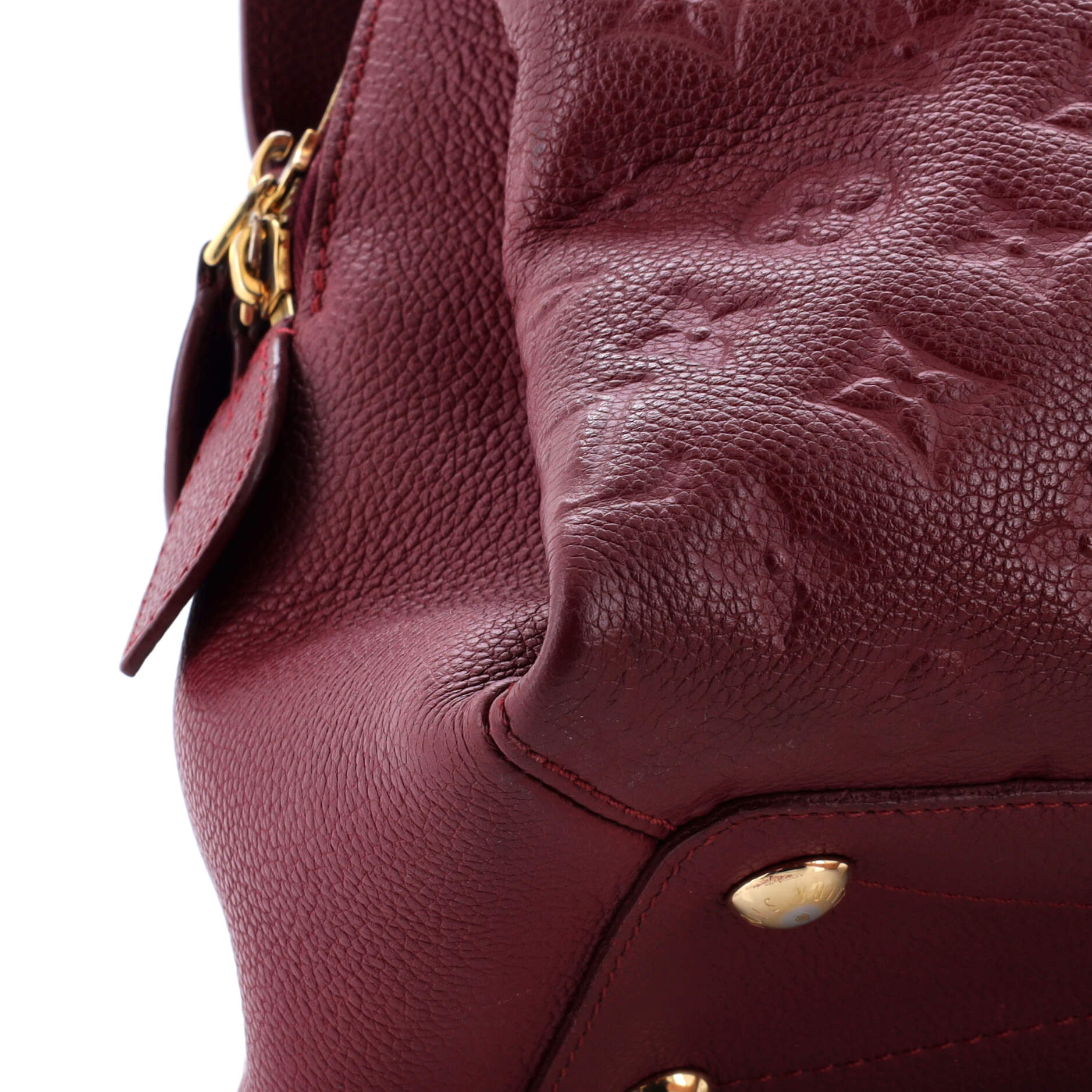 Pre-Loved Louis Vuitton Vosges Handbag Whipstitch Monogram Empreinte Leather MM - Image 6