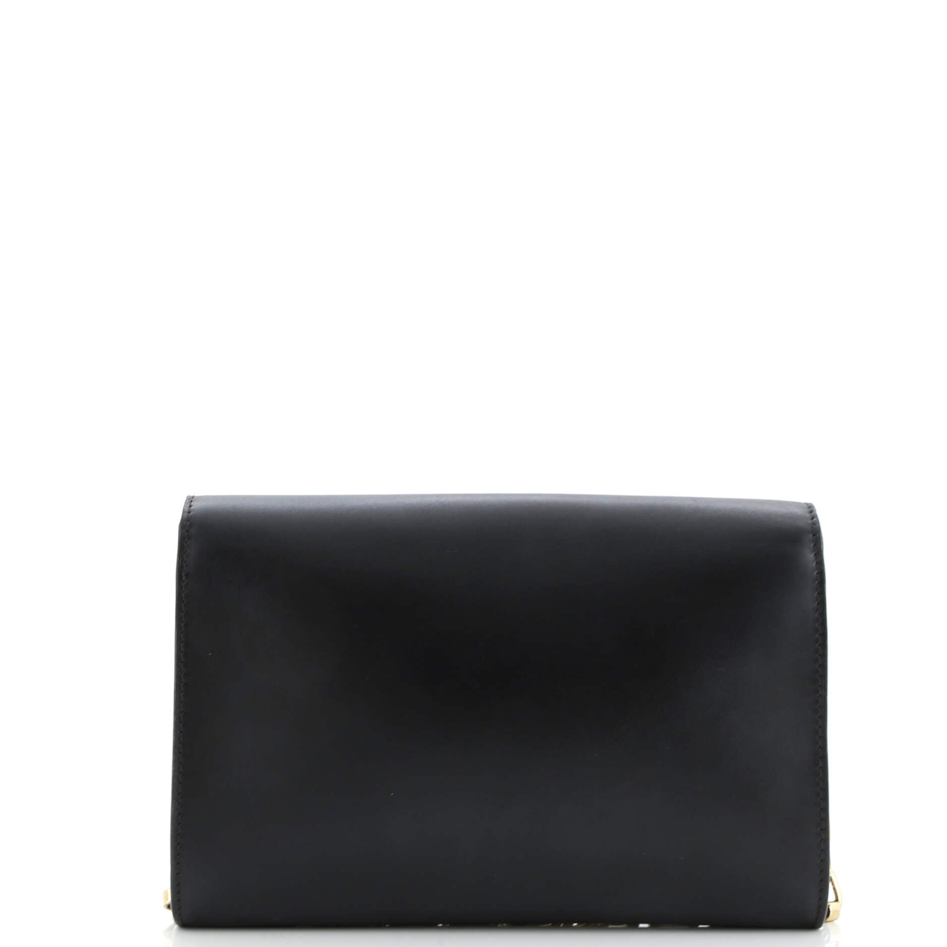 Pre-Loved Louis Vuitton Chain Louise Clutch Leather GM - Image 3