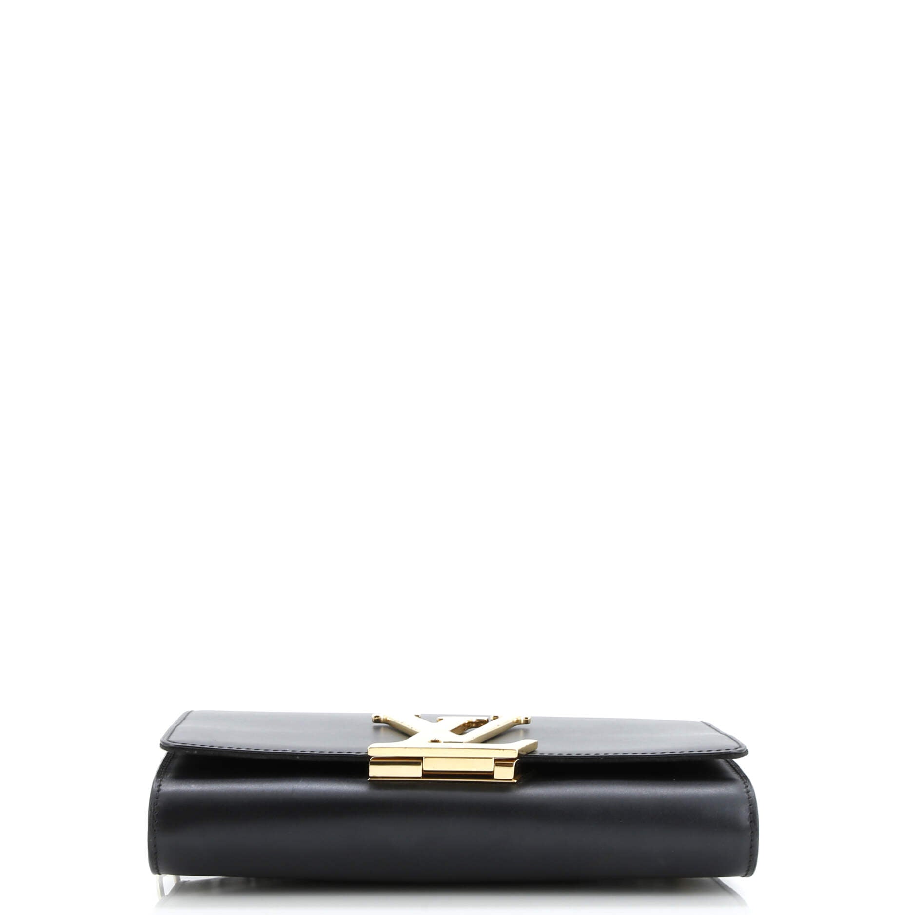 Pre-Loved Louis Vuitton Chain Louise Clutch Leather GM - Image 4