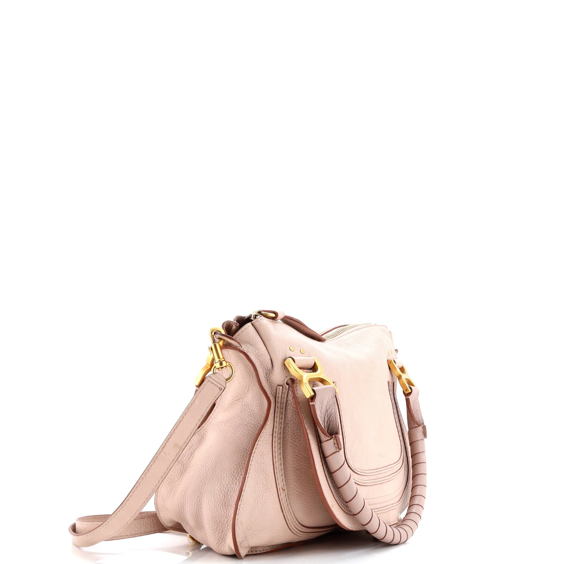 Pre-Loved Chloe Marcie Satchel Leather Medium - Image 2