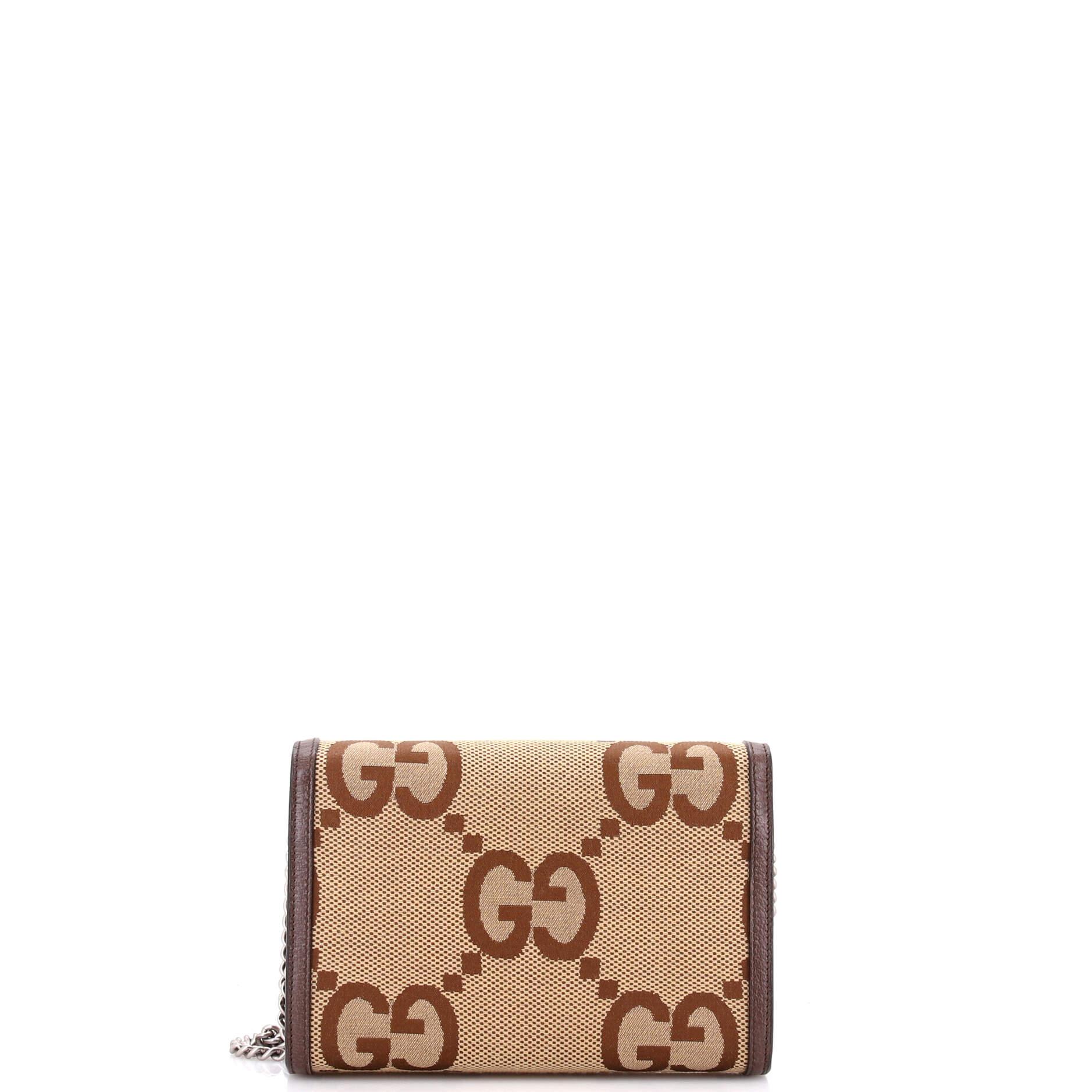 Pre-Loved Gucci Dionysus Chain Wallet Jumbo GG Canvas Small - Image 3