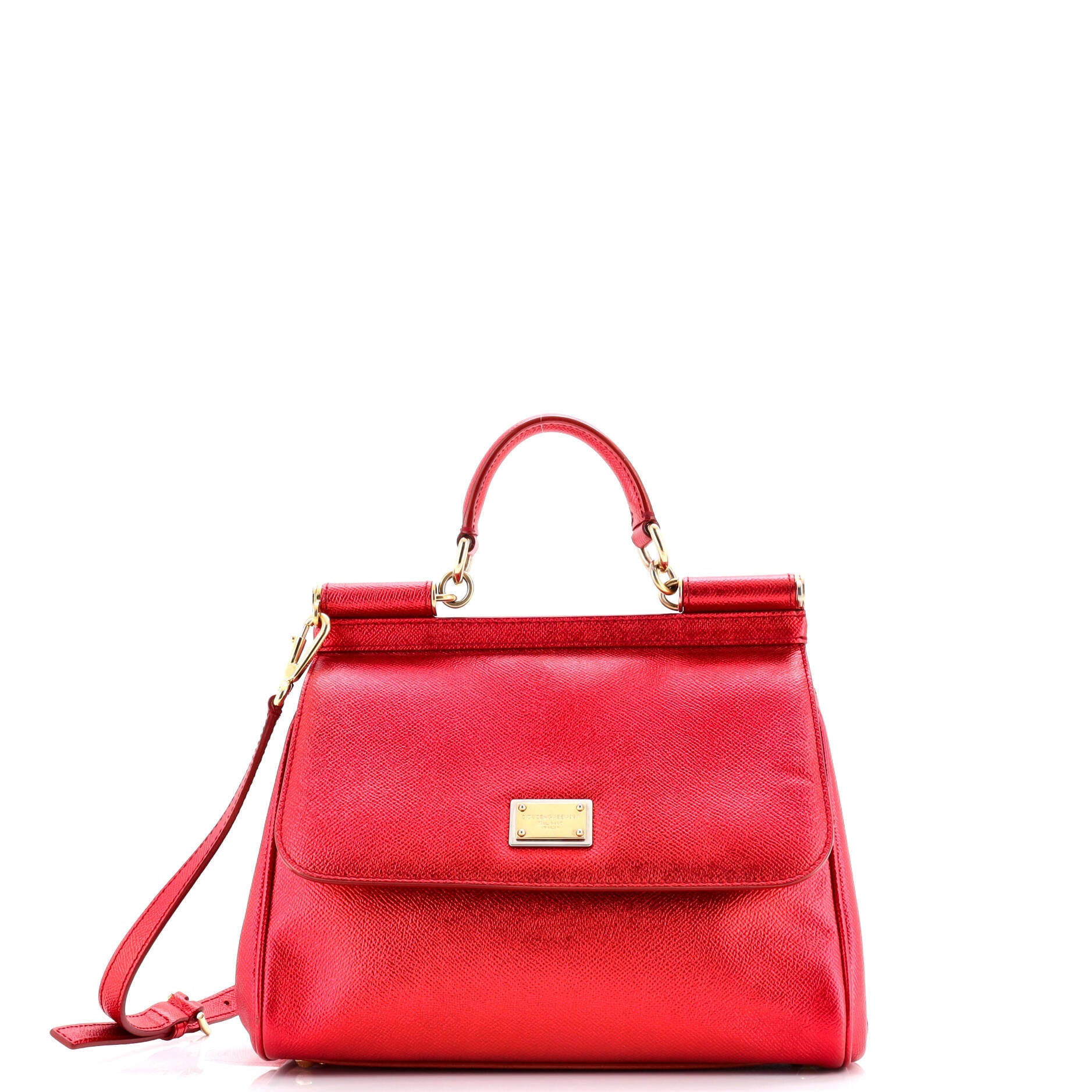 Pre-Loved Dolce Gabbana Miss Sicily Bag Leather Medium