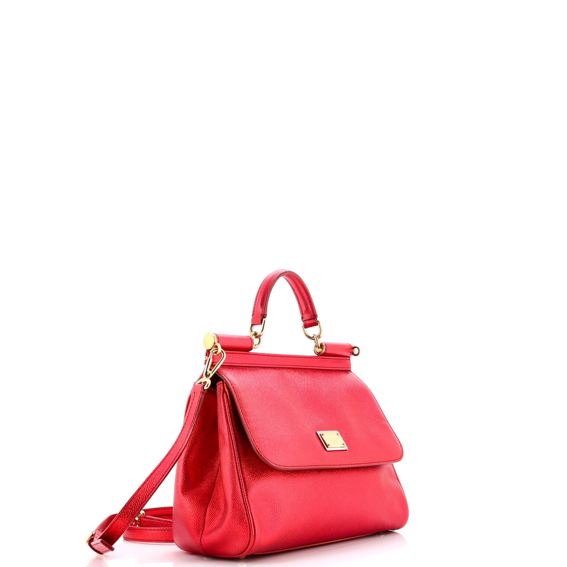 Pre-Loved Dolce Gabbana Miss Sicily Bag Leather Medium - Image 2
