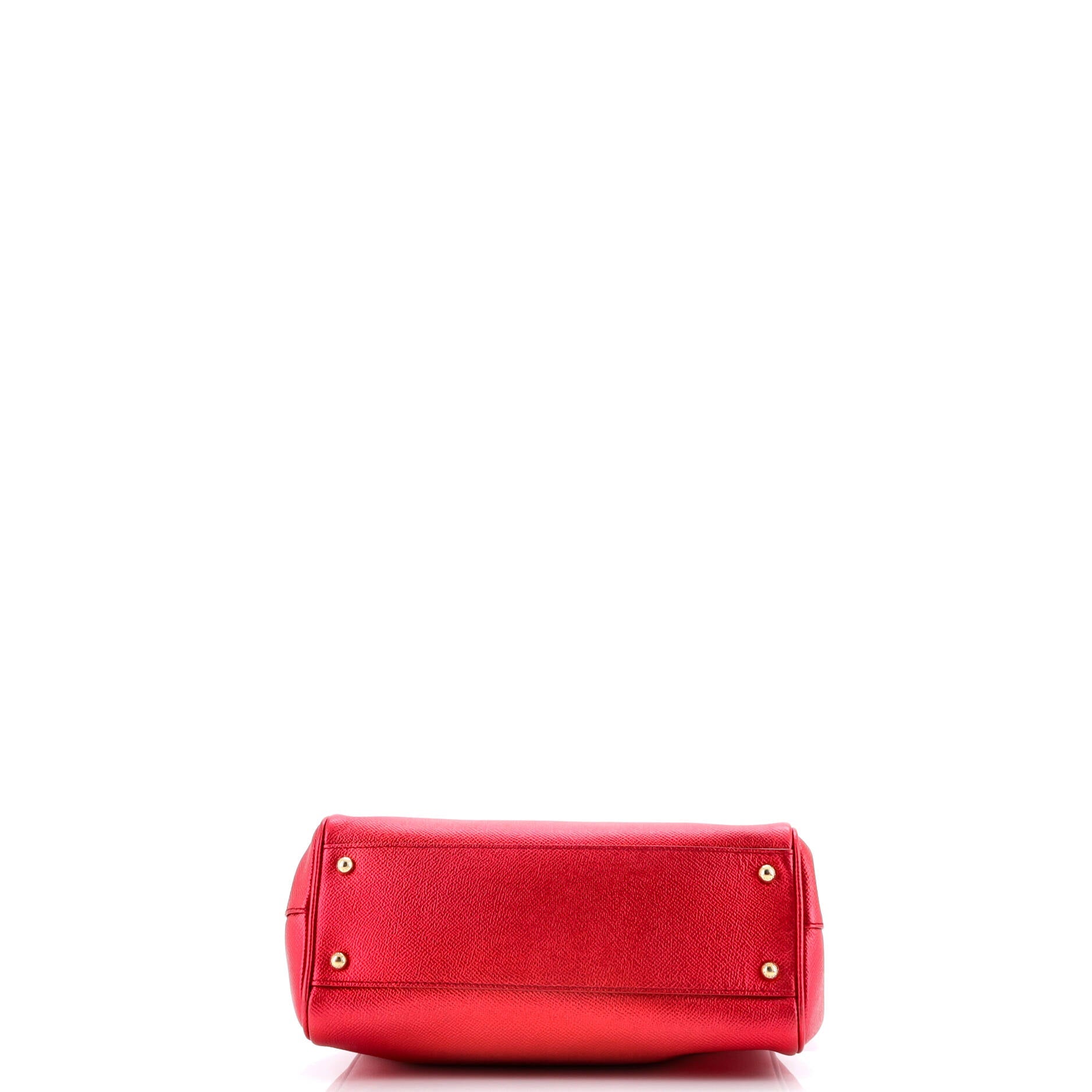 Pre-Loved Dolce Gabbana Miss Sicily Bag Leather Medium - Image 4