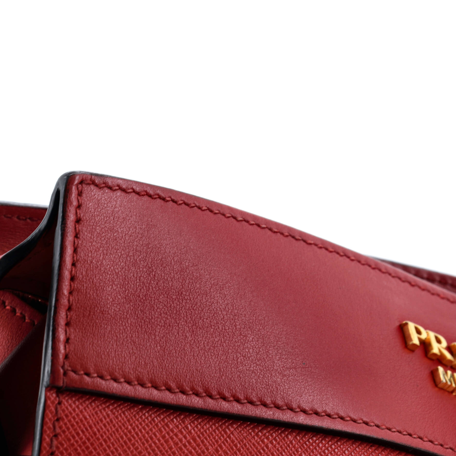 Pre-Loved Prada Esplanade Crossbody Bag Saffiano with City Calf Small - Image 6