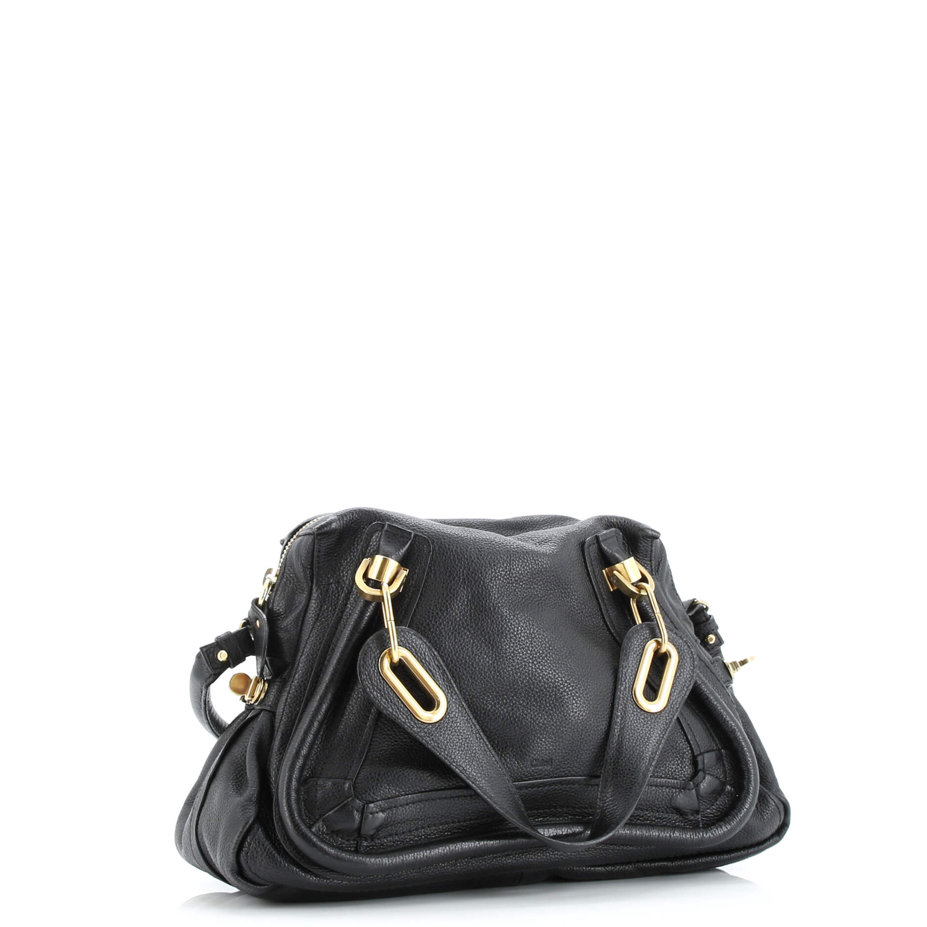 Pre-Loved Chloe Paraty Top Handle Bag Leather Medium - Image 2