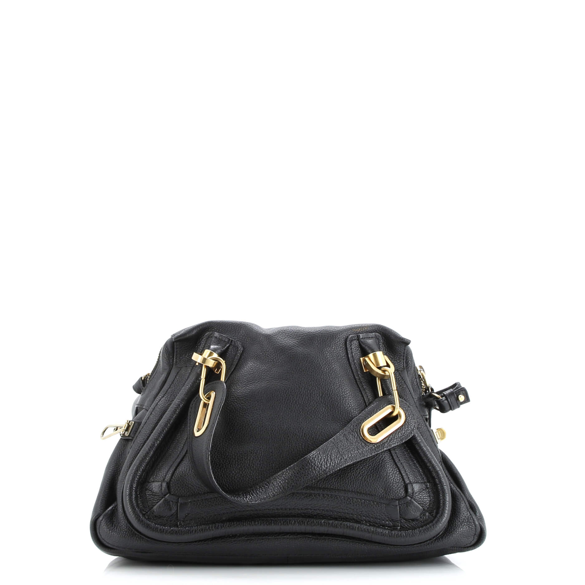 Pre-Loved Chloe Paraty Top Handle Bag Leather Medium - Image 3