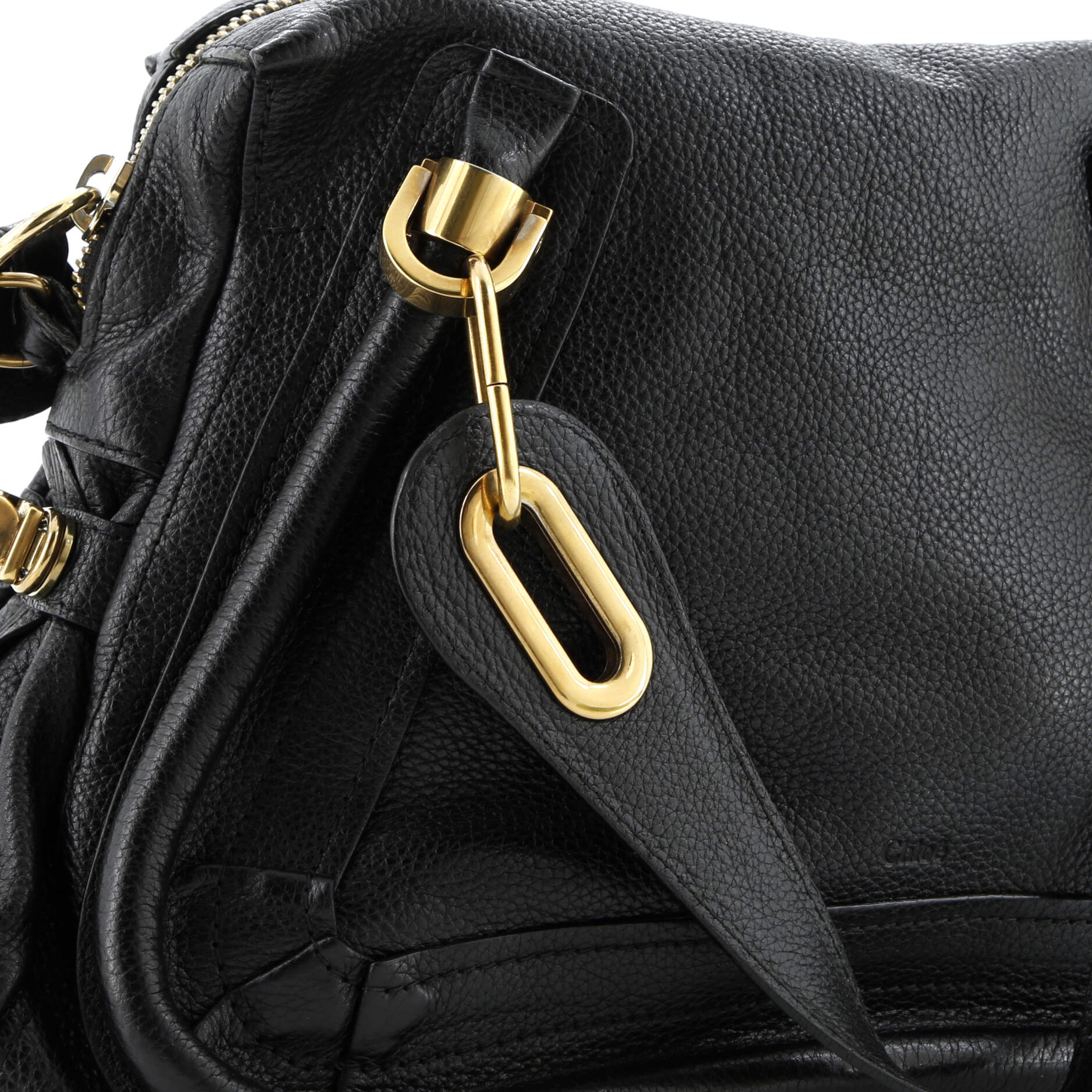 Pre-Loved Chloe Paraty Top Handle Bag Leather Medium - Image 6