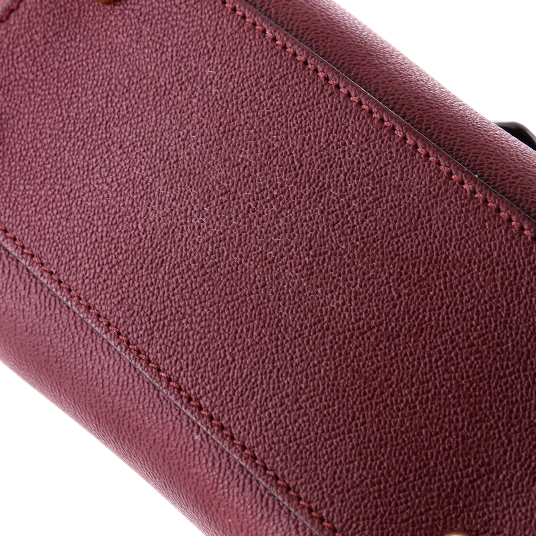 Pre-Loved Burberry Buckle Tote Leather Small - Image 6