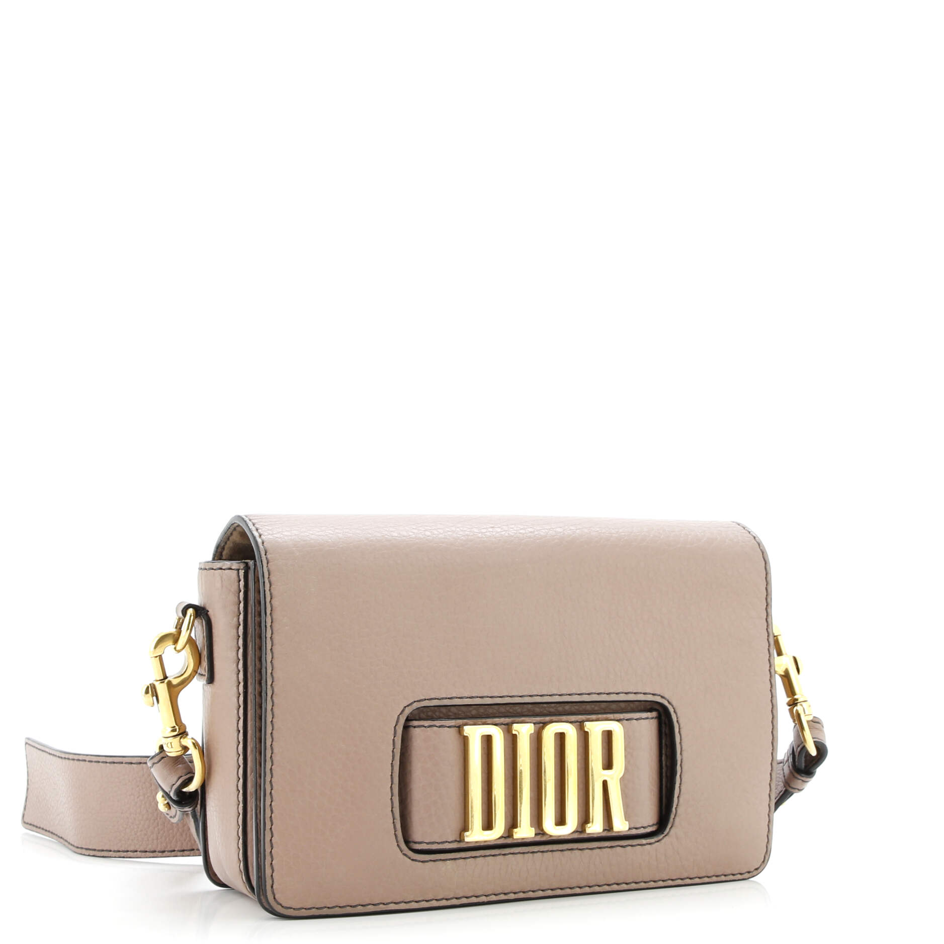 Pre-Loved Christian Dior Dio(r)evolution Flap Bag Leather Medium - Image 2