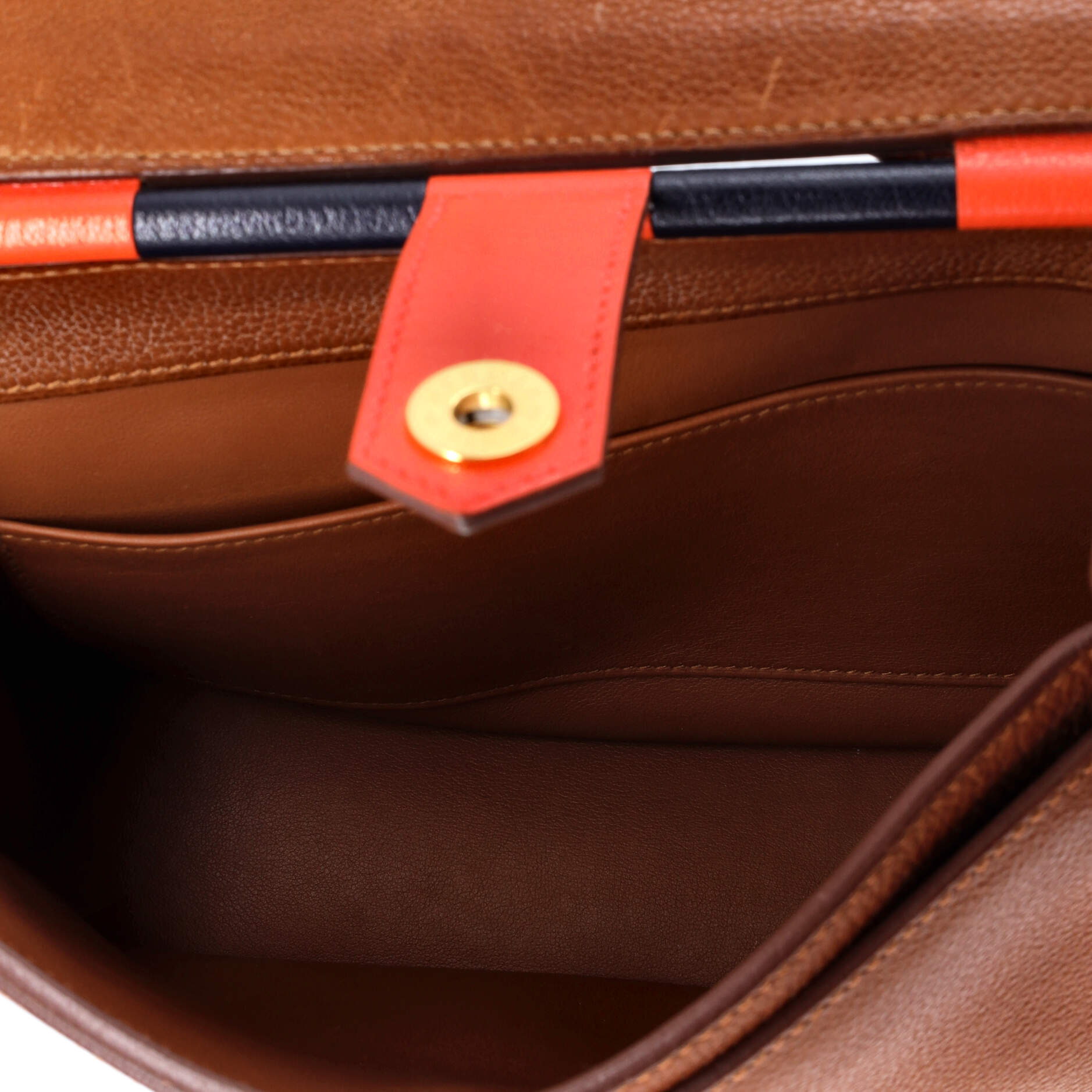 Pre-Loved Hermes Saut Bag Barenia Faubourg 25 - Image 5