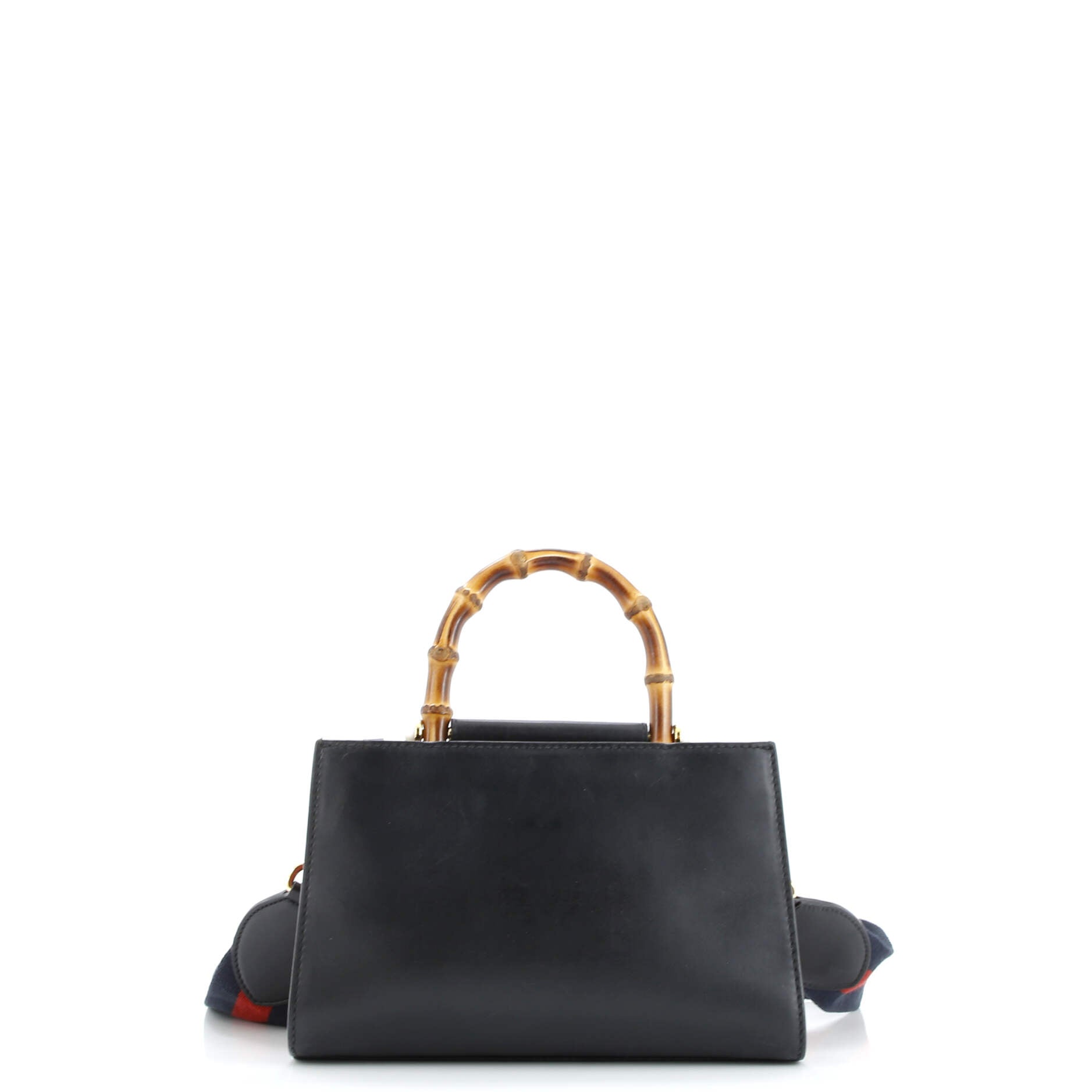 Pre-Loved Gucci Nymphaea Top Handle Bag Leather Mini - Image 3