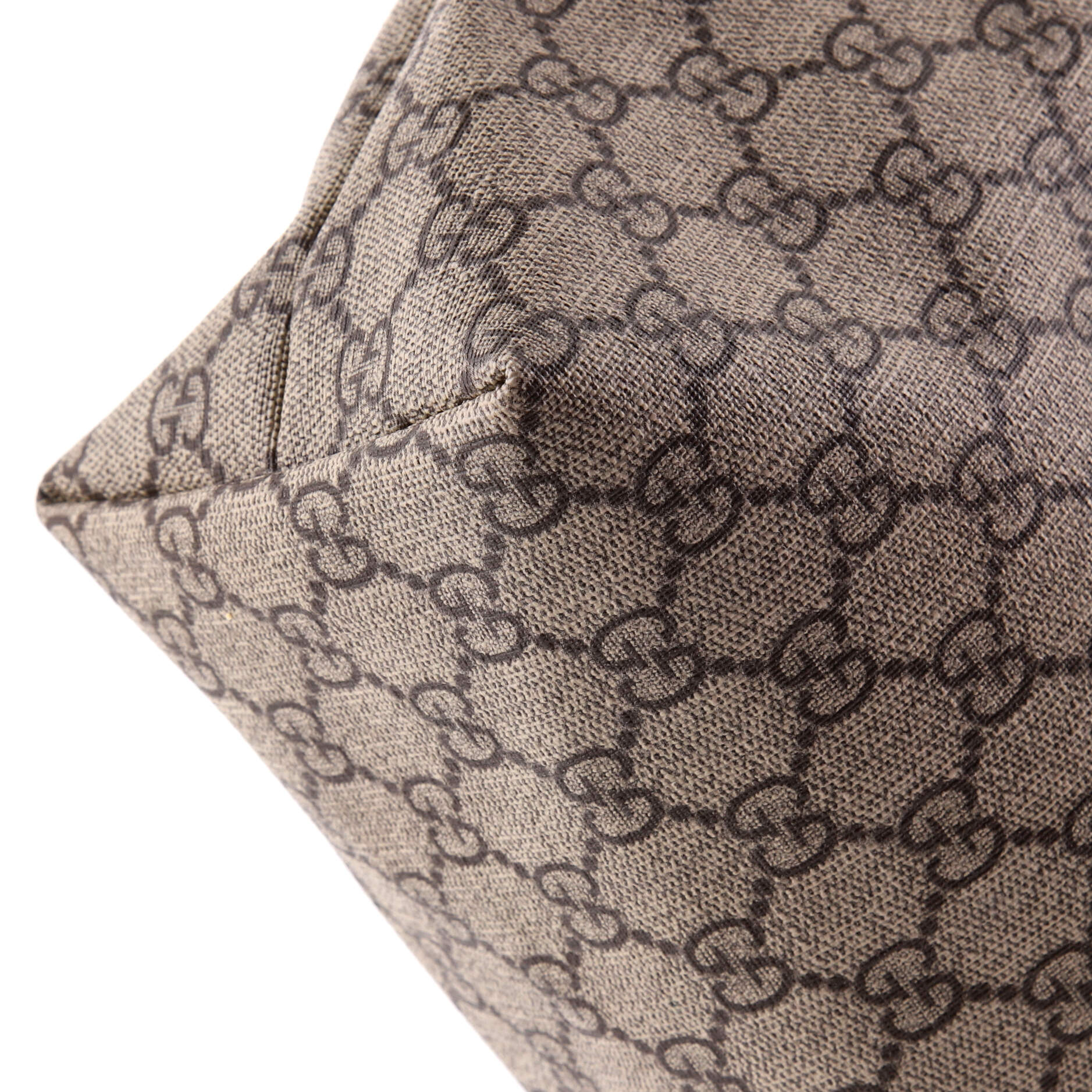 Pre-Loved Gucci Plus Tote GG Coated Canvas with Leather Large - Image 6