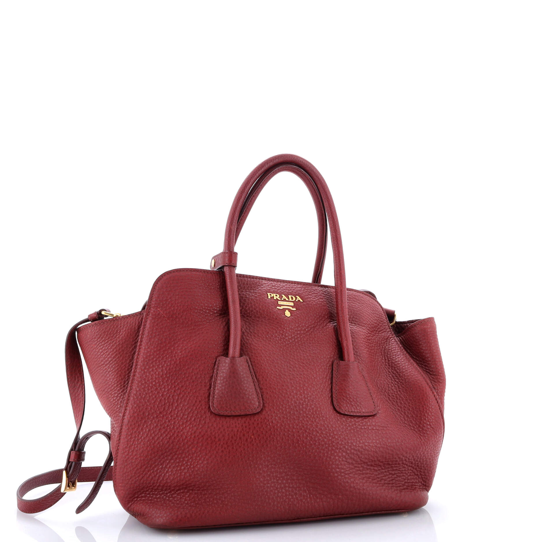 Pre-Loved Prada Convertible Open Shopping Tote Vitello Daino Medium - Image 2