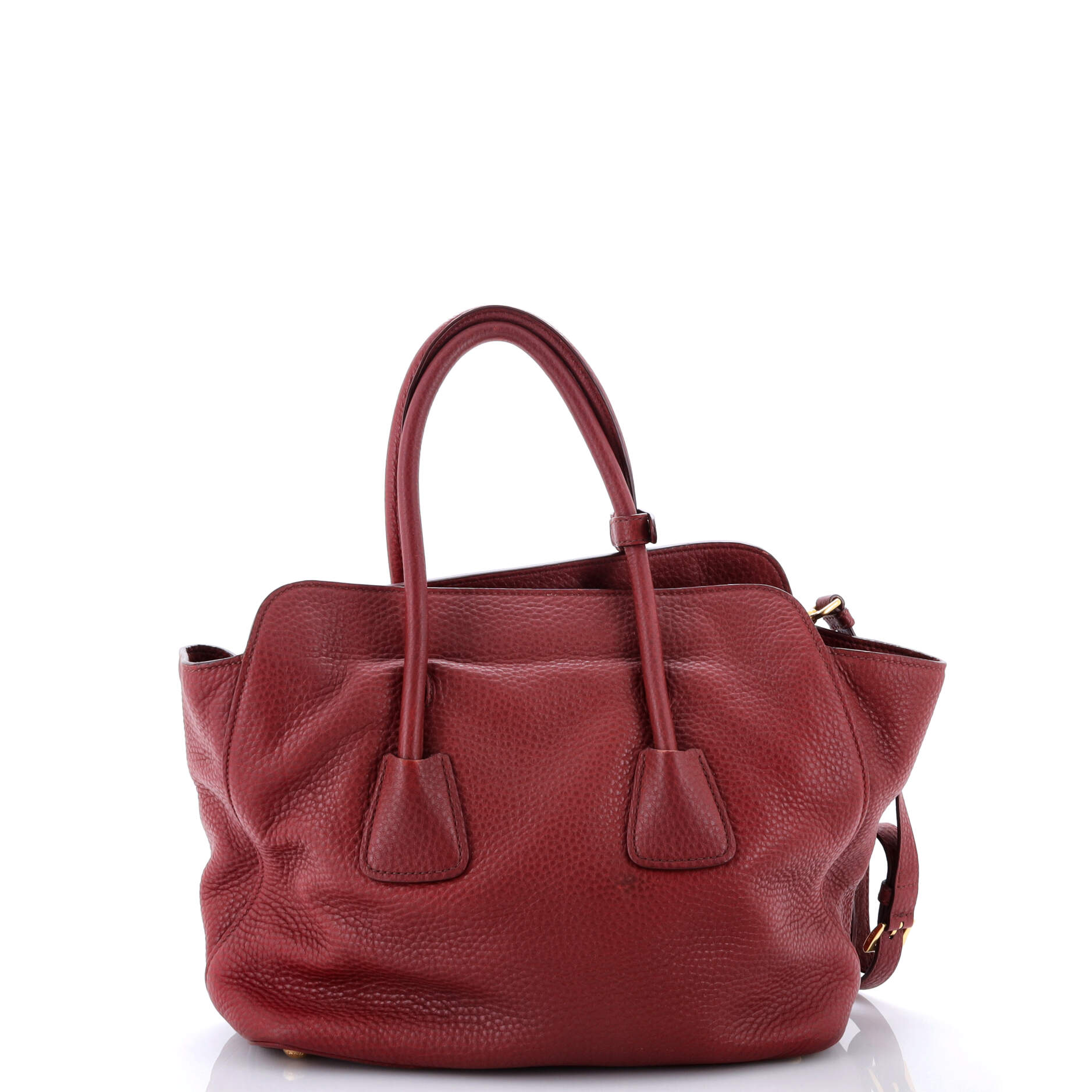 Pre-Loved Prada Convertible Open Shopping Tote Vitello Daino Medium - Image 3