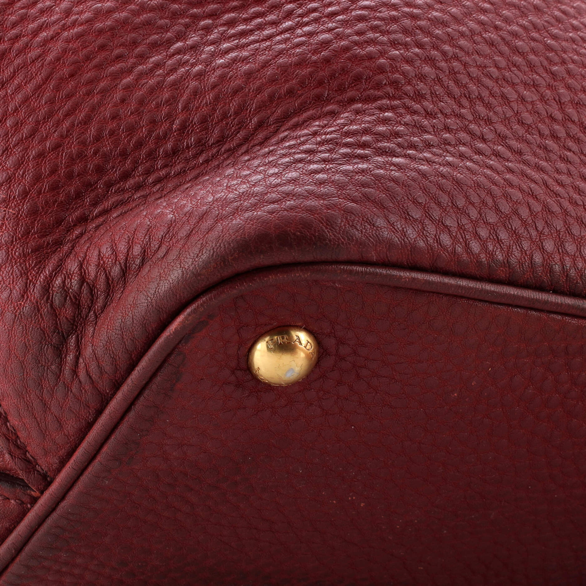 Pre-Loved Prada Convertible Open Shopping Tote Vitello Daino Medium - Image 6