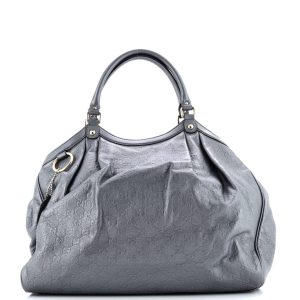 Pre-Loved Gucci Sukey Tote Guccissima Leather Large