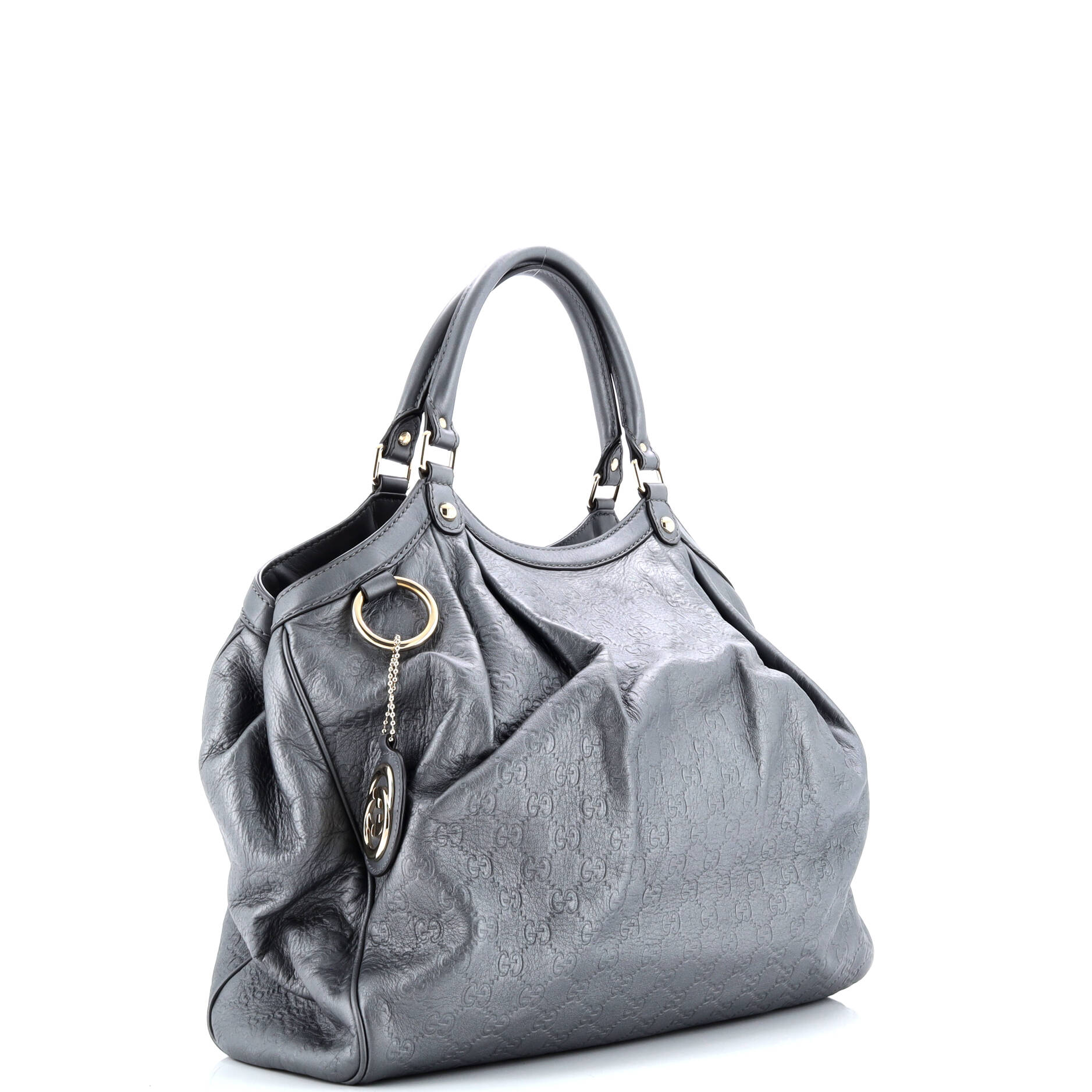 Pre-Loved Gucci Sukey Tote Guccissima Leather Large - Image 2