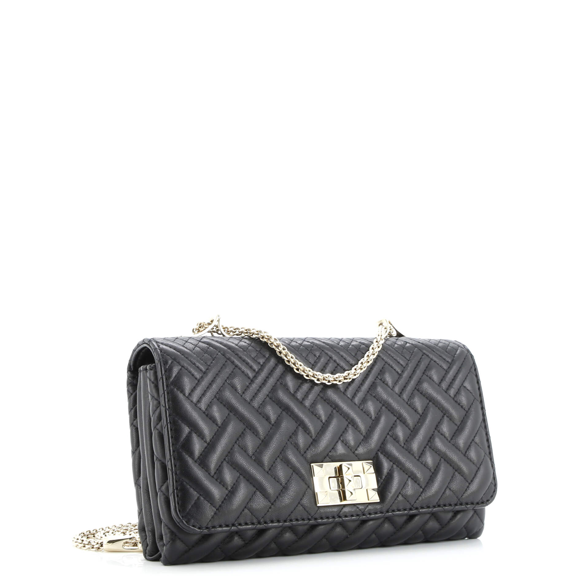 Pre-Loved Valentino Girello Shoulder Bag Quilted Leather Medium - Image 2