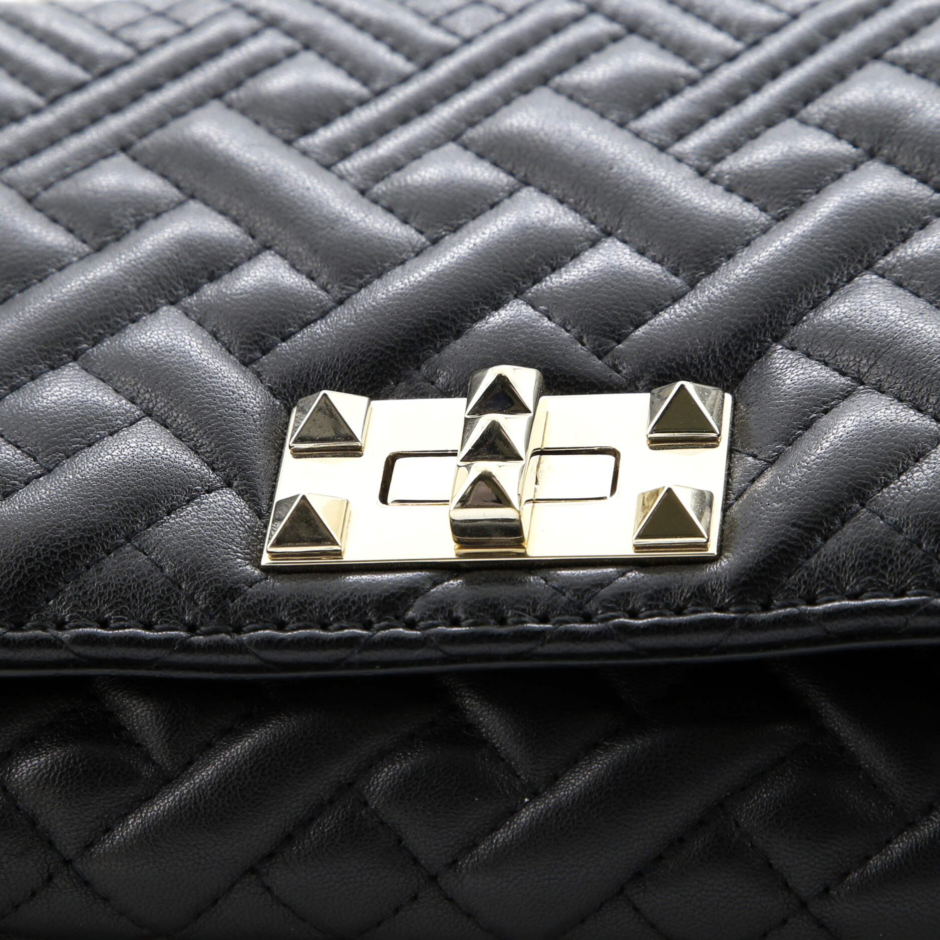 Pre-Loved Valentino Girello Shoulder Bag Quilted Leather Medium - Image 6