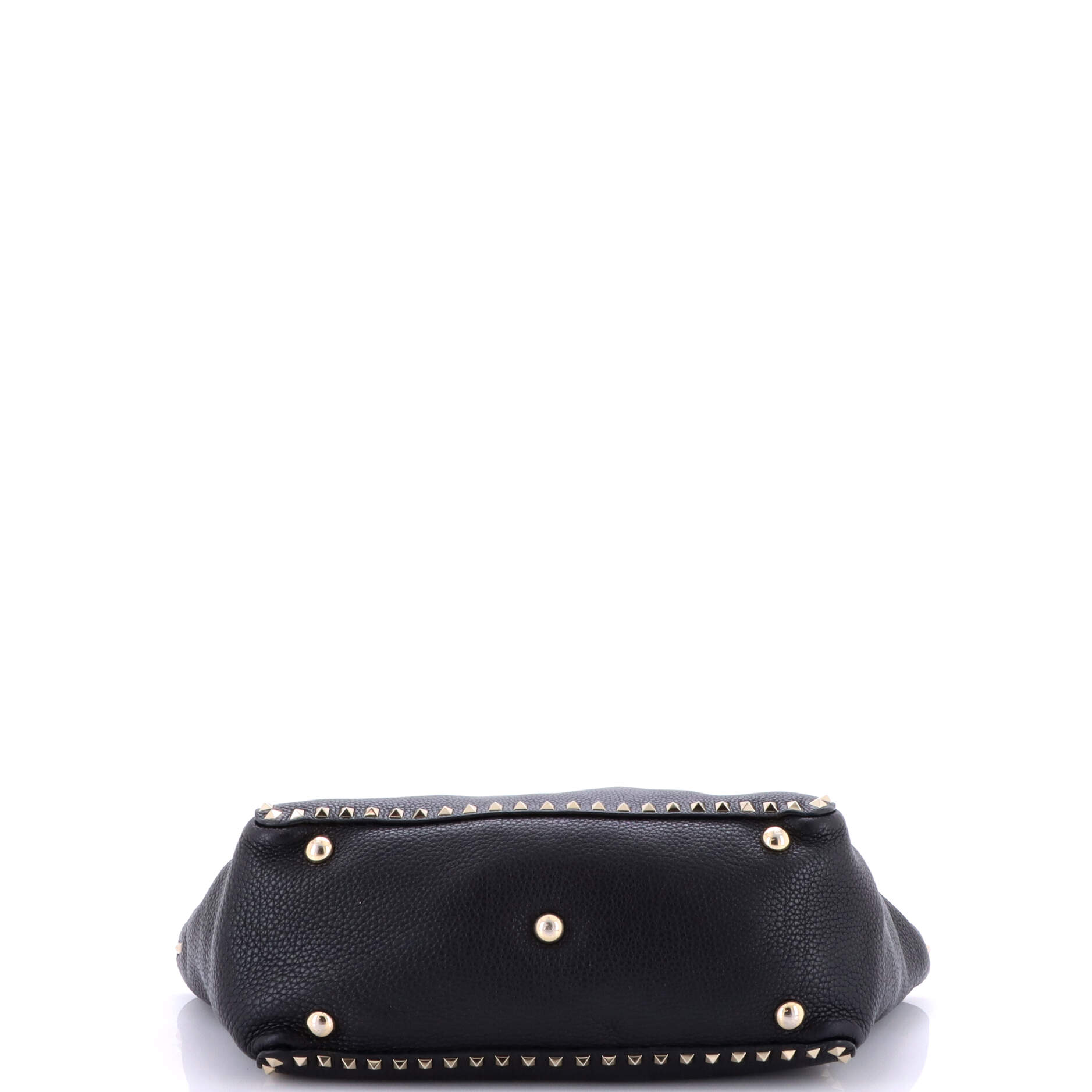 Pre-Loved Valentino Rockstud Tote Pebbled Leather Medium - Image 4