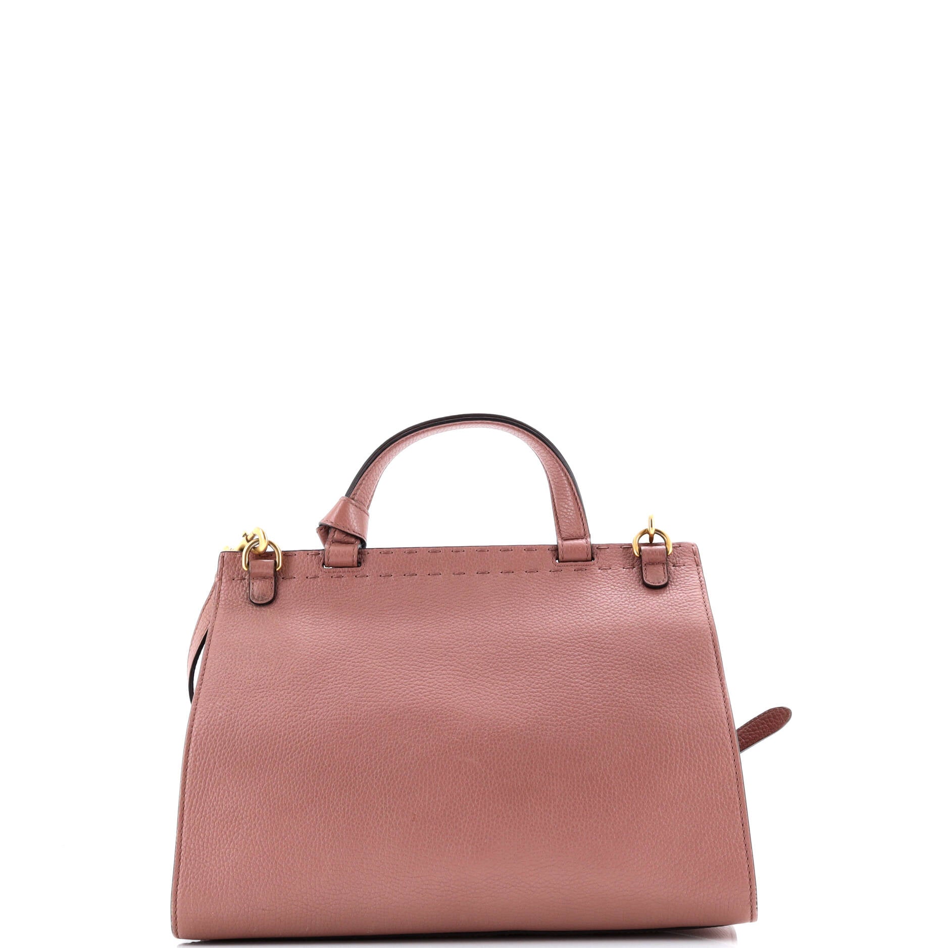 Pre-Loved Gucci GG Marmont Top Handle Bag Leather Small - Image 3