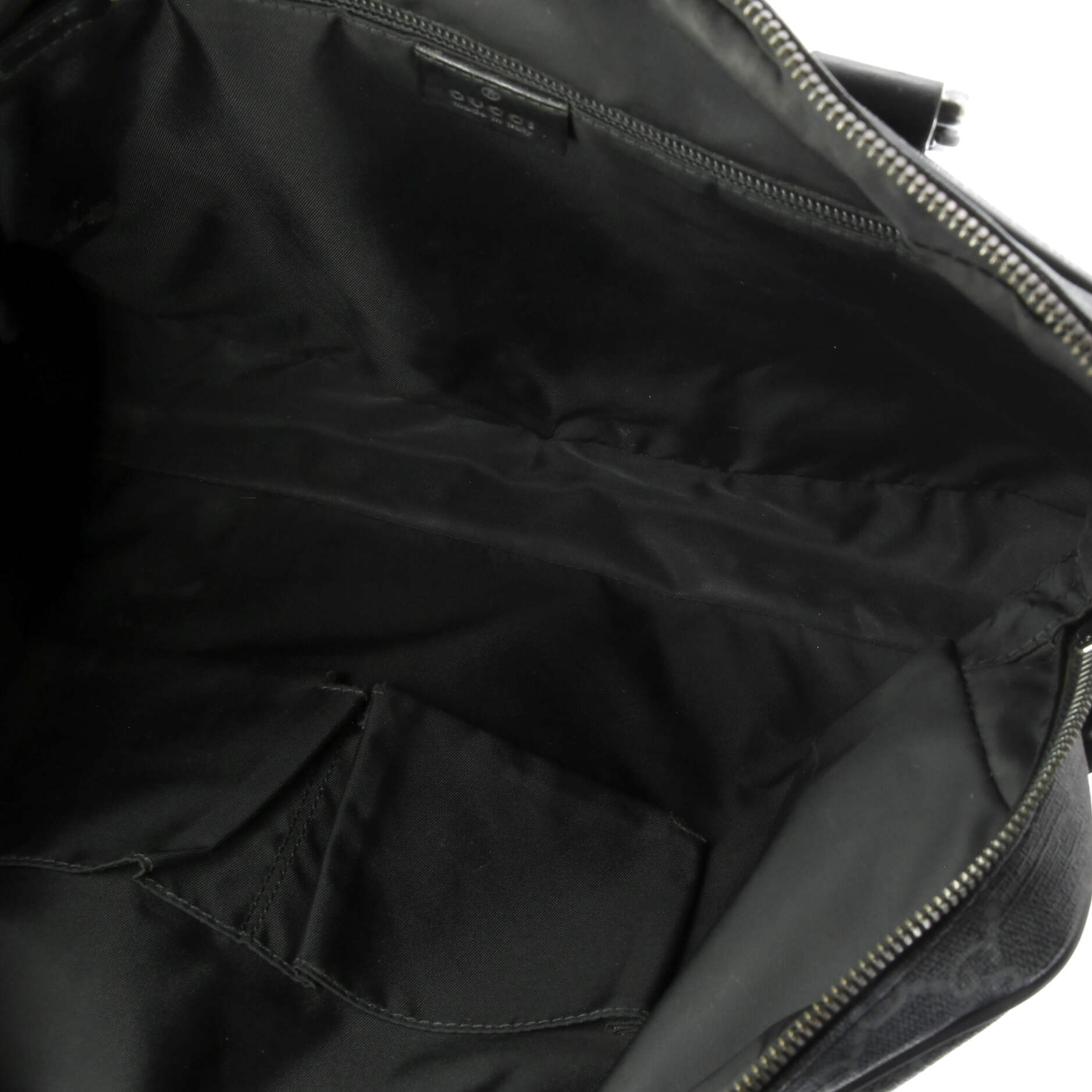 Pre-Loved Gucci Convertible Zip Around Briefcase GG Coated Canvas Medium - Image 5