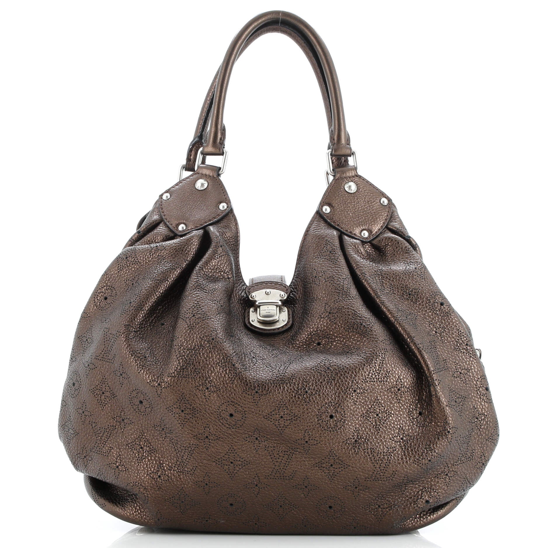 Pre-Loved Louis Vuitton L Hobo Mahina Leather