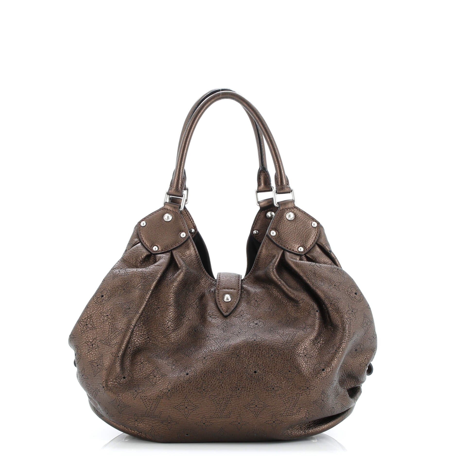 Pre-Loved Louis Vuitton L Hobo Mahina Leather - Image 3