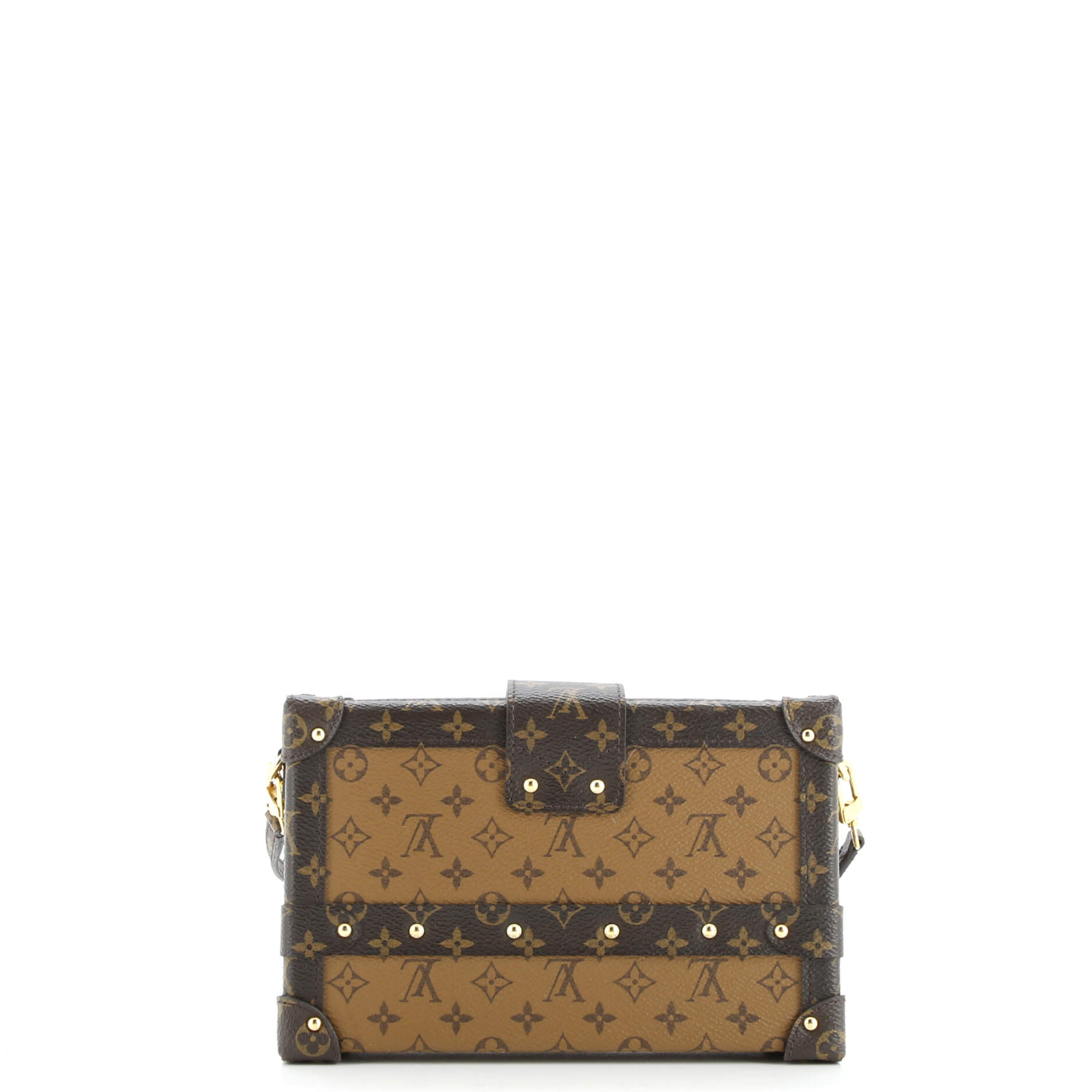 Pre-Loved Louis Vuitton Petite Malle Handbag Reverse Monogram Canvas - Image 3