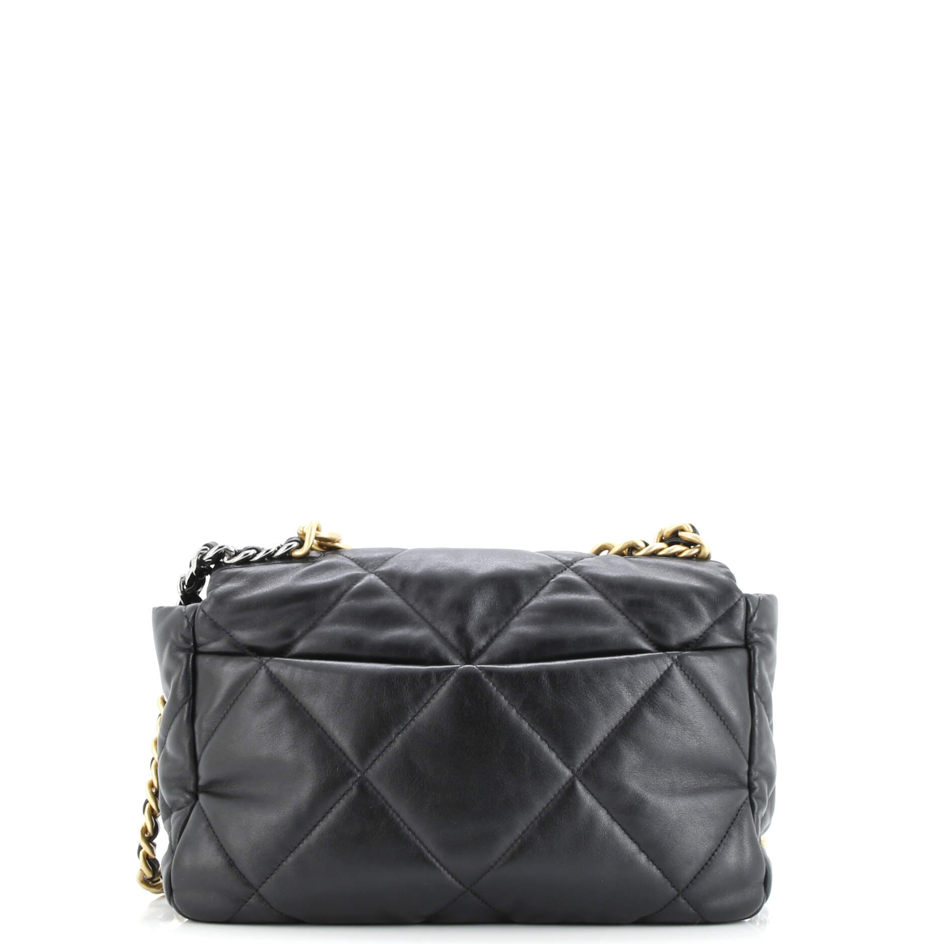 Pre-Loved Chanel 19 Flap Bag Quilted Leather Large - Image 4