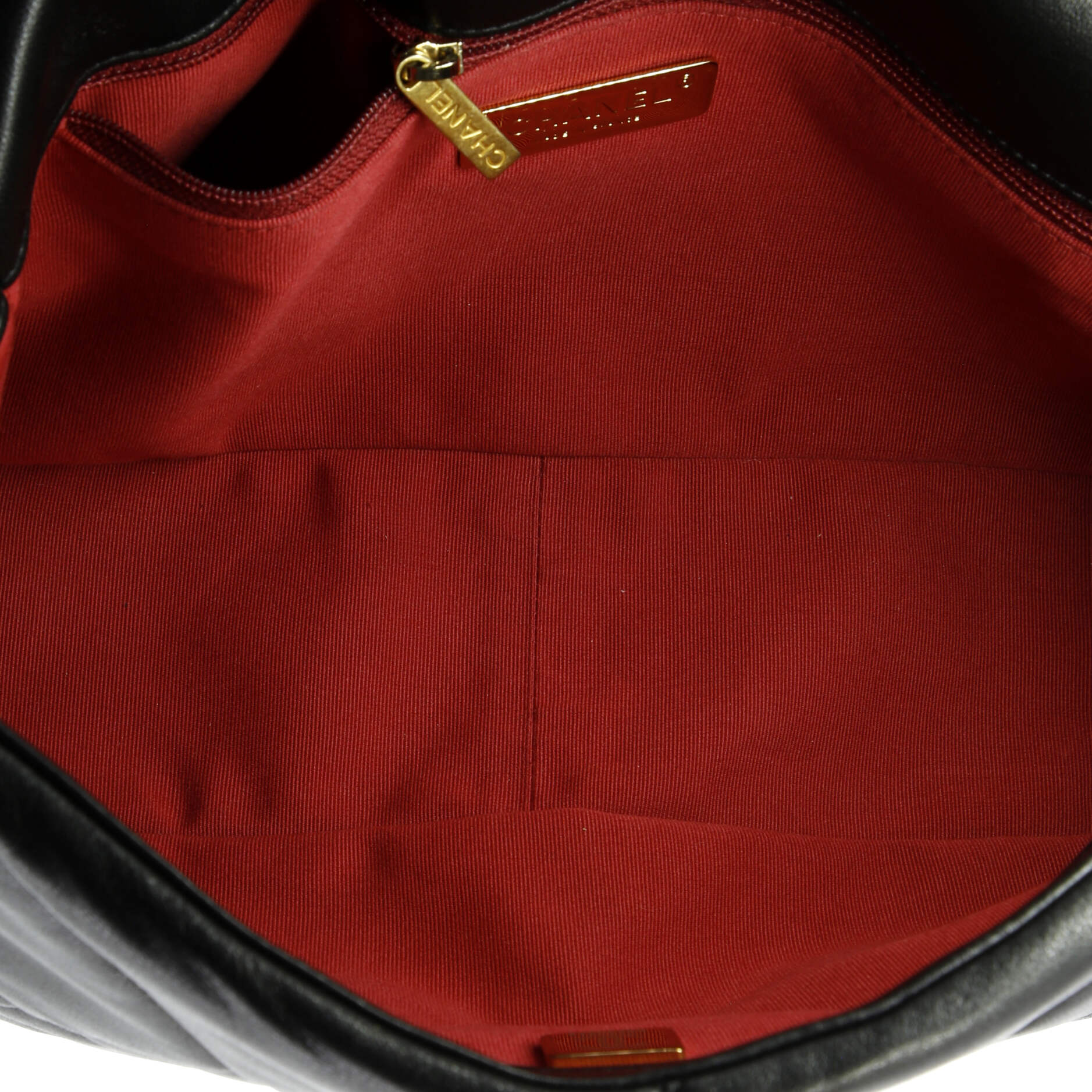 Pre-Loved Chanel 19 Flap Bag Quilted Leather Large - Image 6