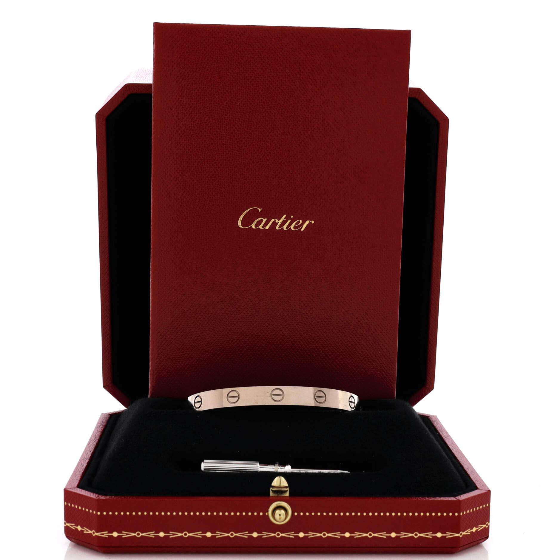 Pre-Loved Cartier Love Bracelet 18K White Gold - Image 2