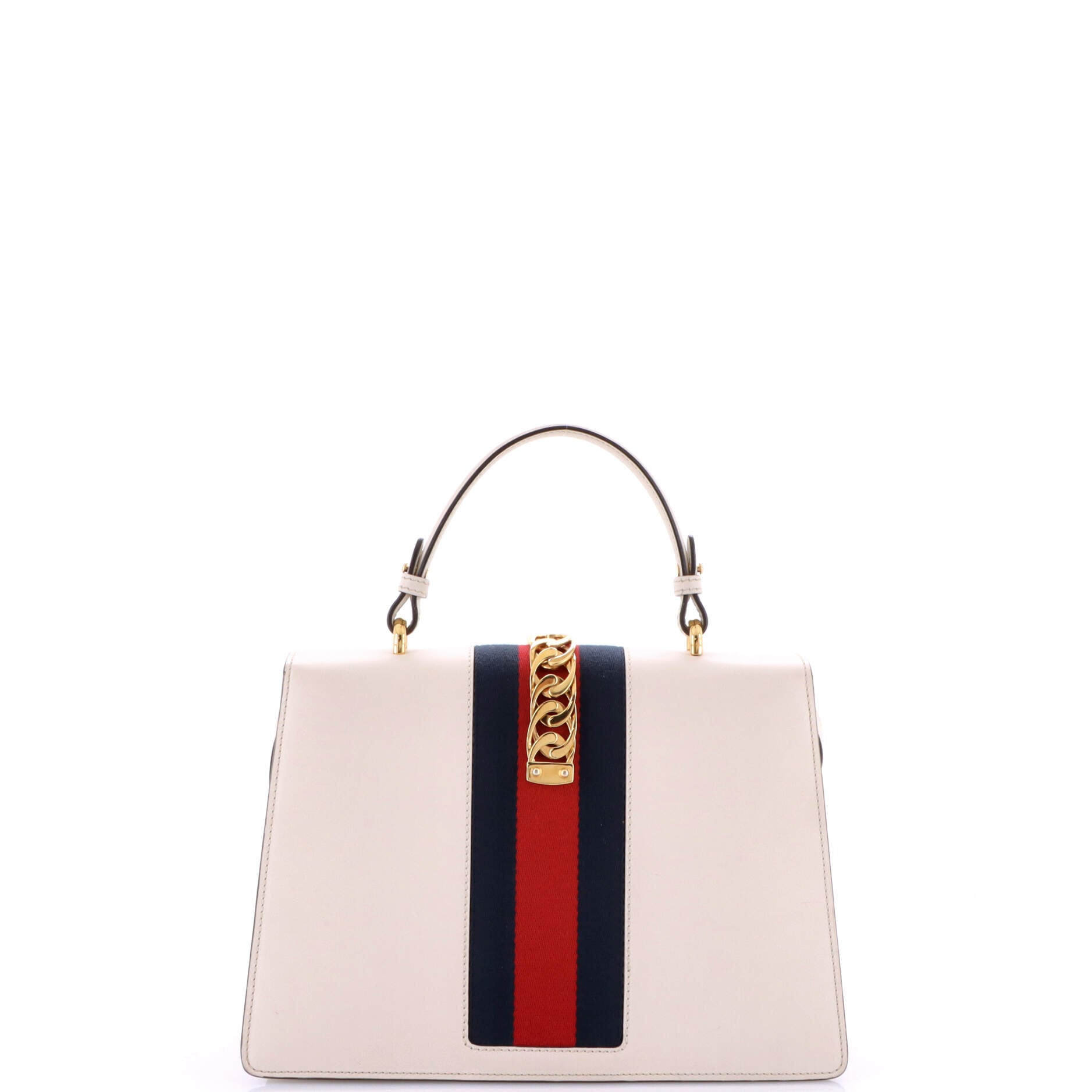 Pre-Loved Gucci Sylvie Top Handle Bag Leather Medium - Image 3