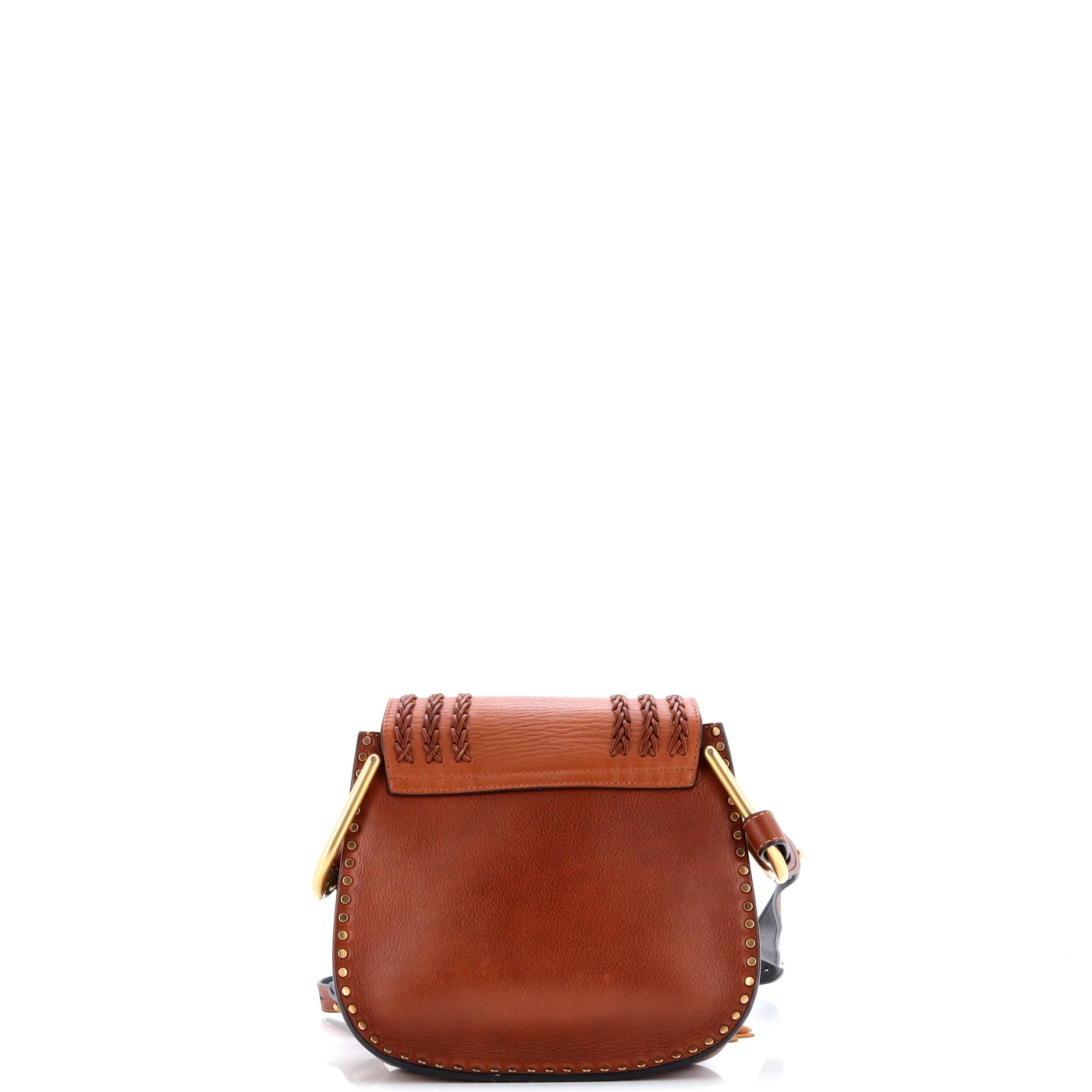 Pre-Loved Chloe Hudson Handbag Whipstitch Leather Small - Image 3