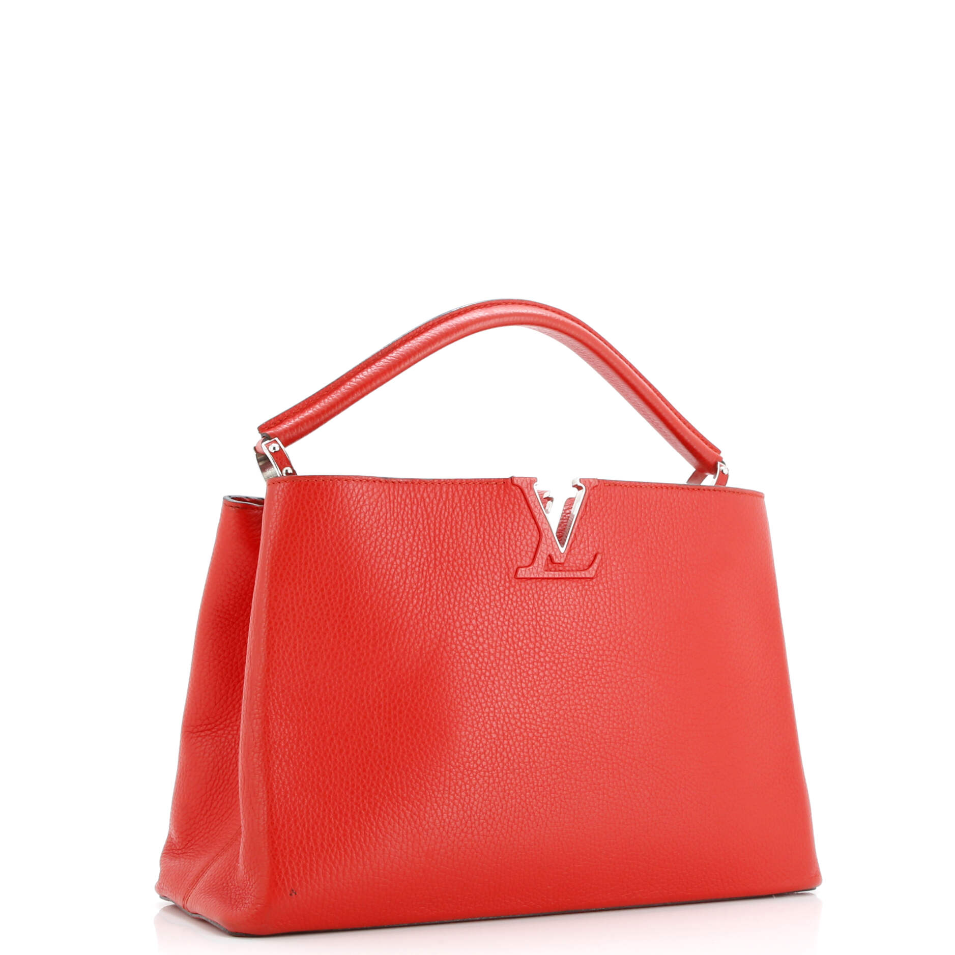 Pre-Loved Louis Vuitton Capucines Bag Leather MM - Image 2