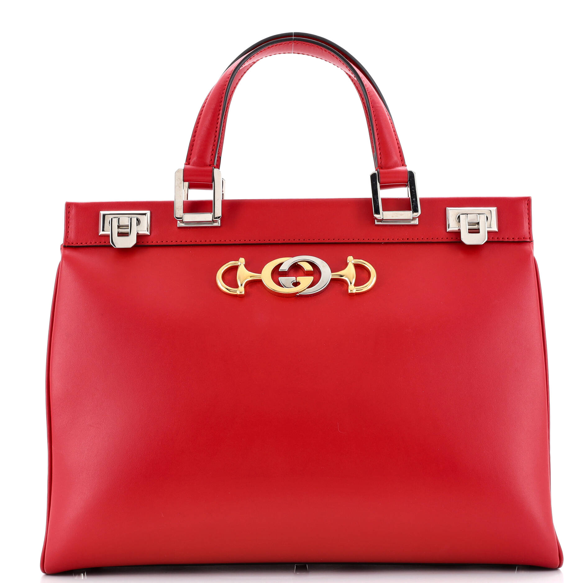 Pre-Loved Gucci Zumi Top Handle Bag Leather Medium