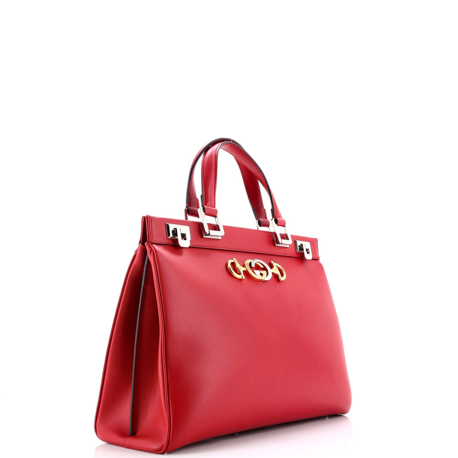 Pre-Loved Gucci Zumi Top Handle Bag Leather Medium - Image 2