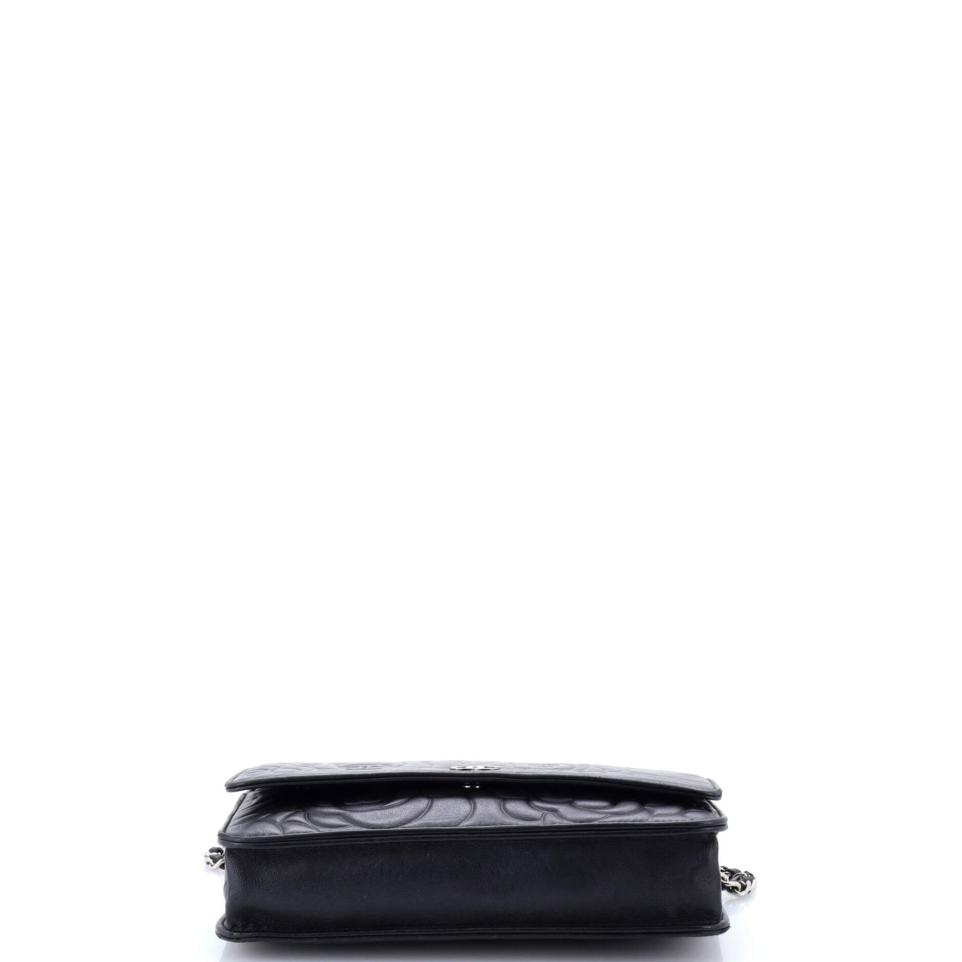 Pre-Loved Chanel Wallet on Chain Camellia Lambskin - Image 4