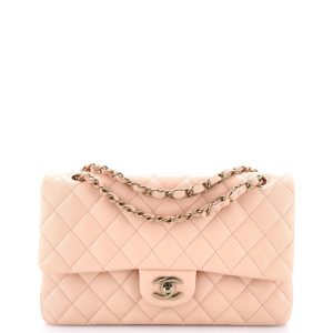 Pre-Loved Chanel Classic Double Flap Bag Quilted Caviar Medium