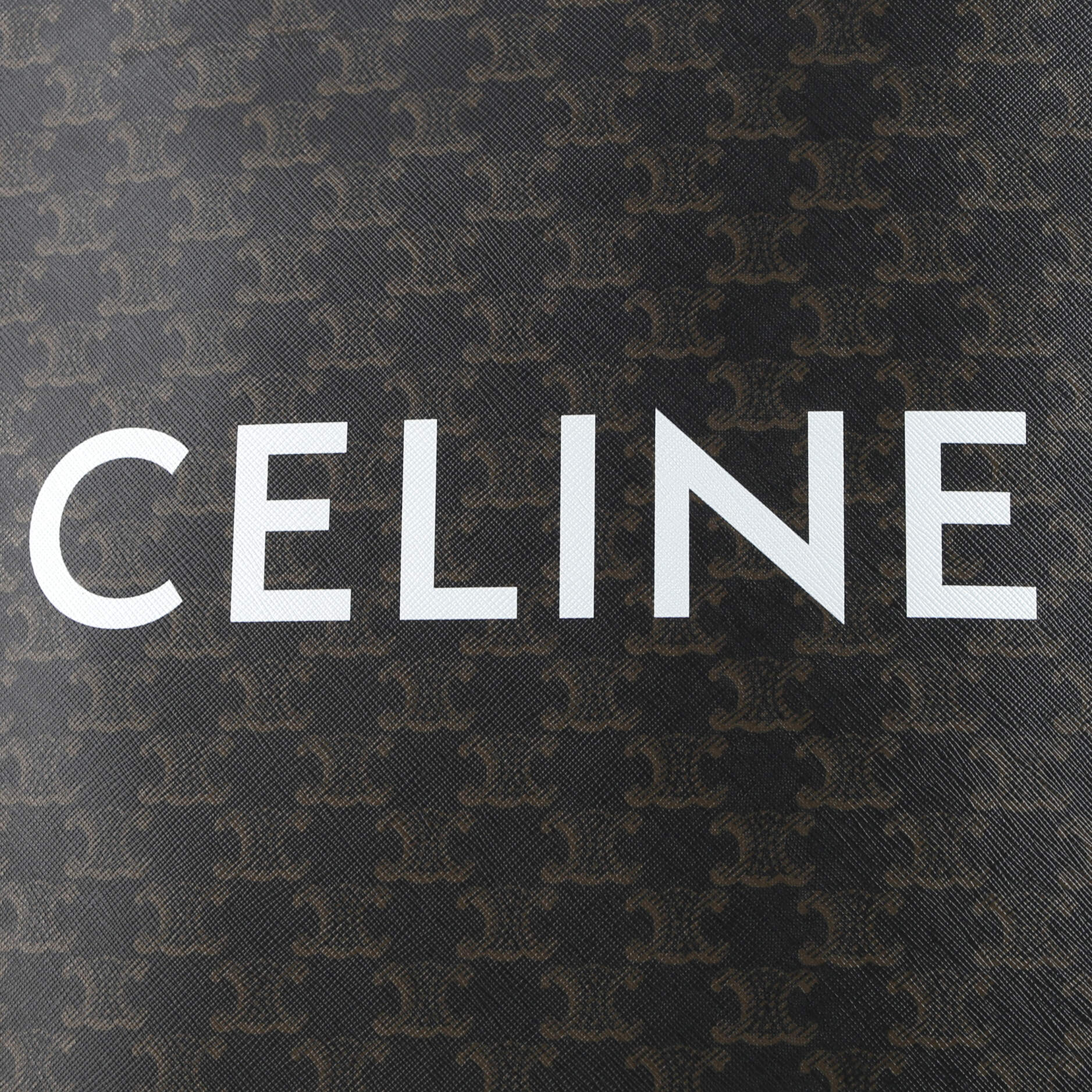 Pre-Loved Celine Vertical Cabas Tote Triomphe Coated Canvas Large - Image 6