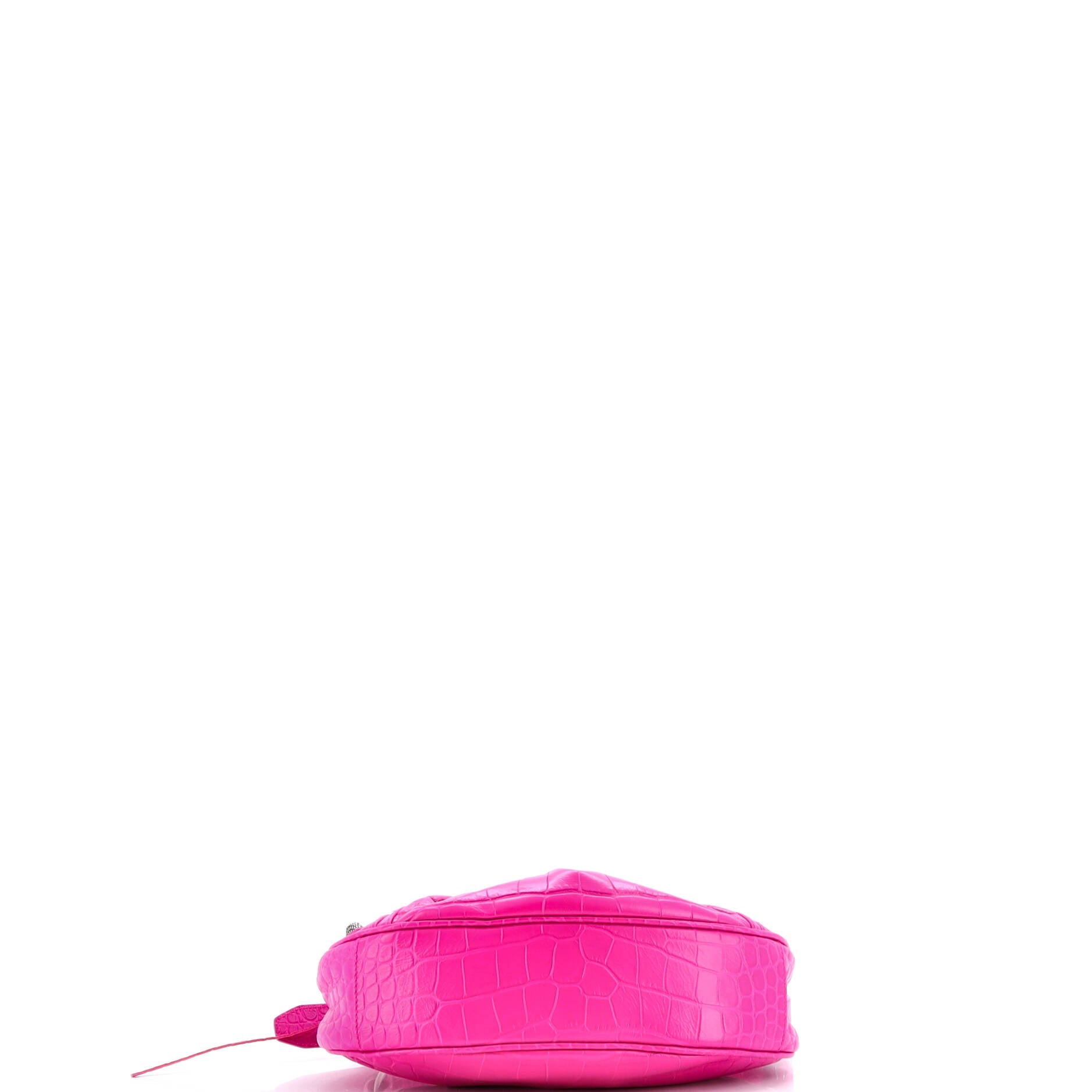 Pre-Loved Balenciaga Le Cagole Giant Studs Shoulder Bag Crocodile Embossed Leather XS - Image 5