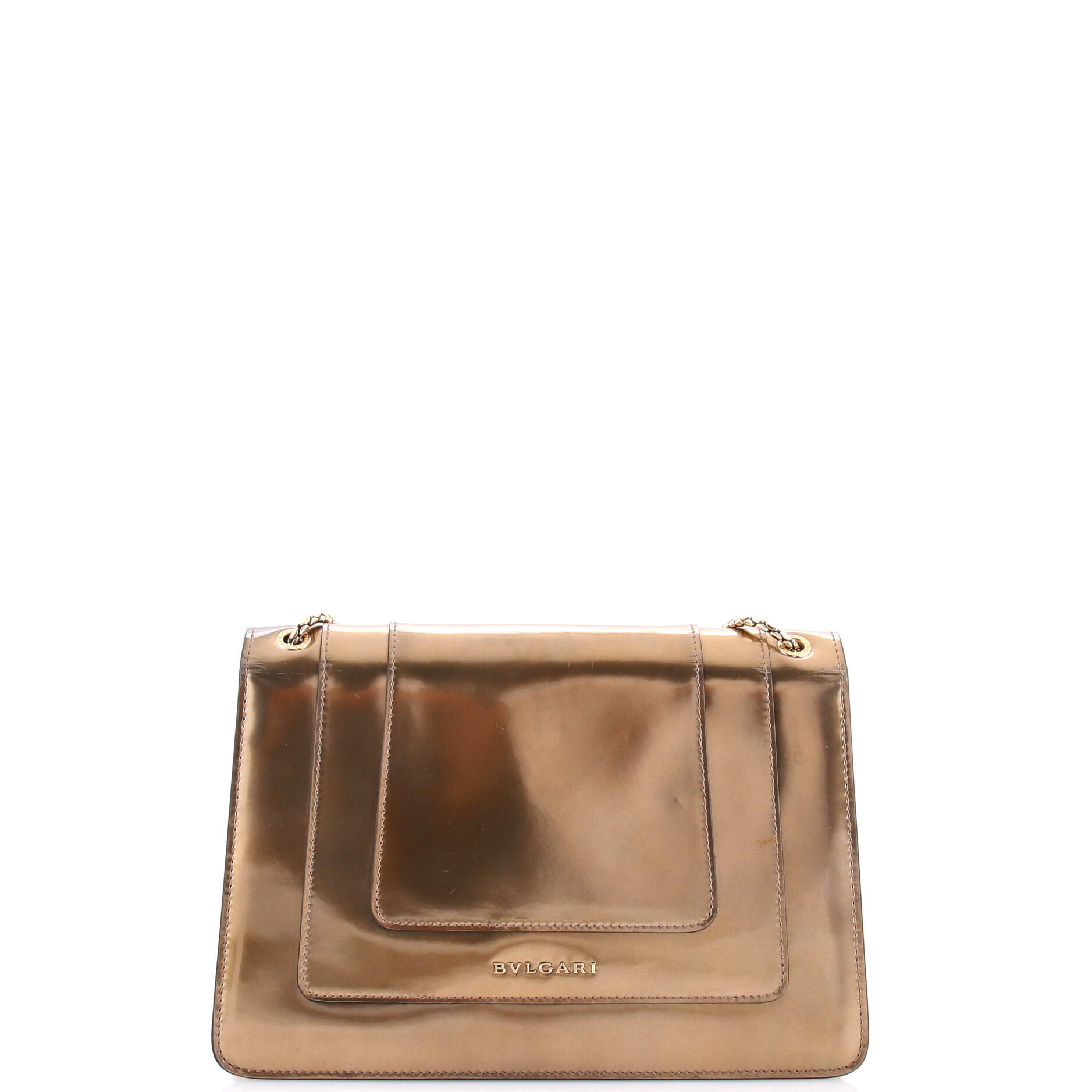 Pre-Loved Bvlgari Serpenti Forever Shoulder Bag Patent Medium - Image 4